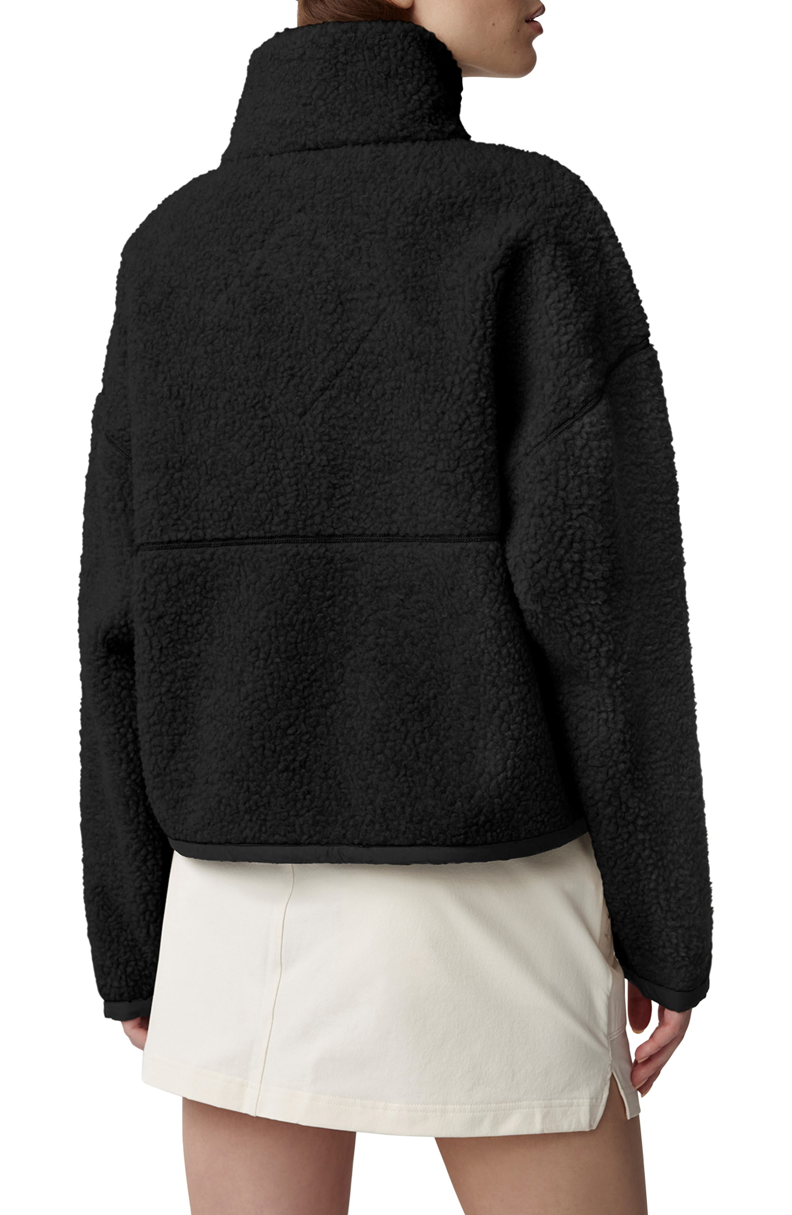 Canada Goose Simcoe Wool Blend Fleece Jacket in Black at Nordstrom - 2