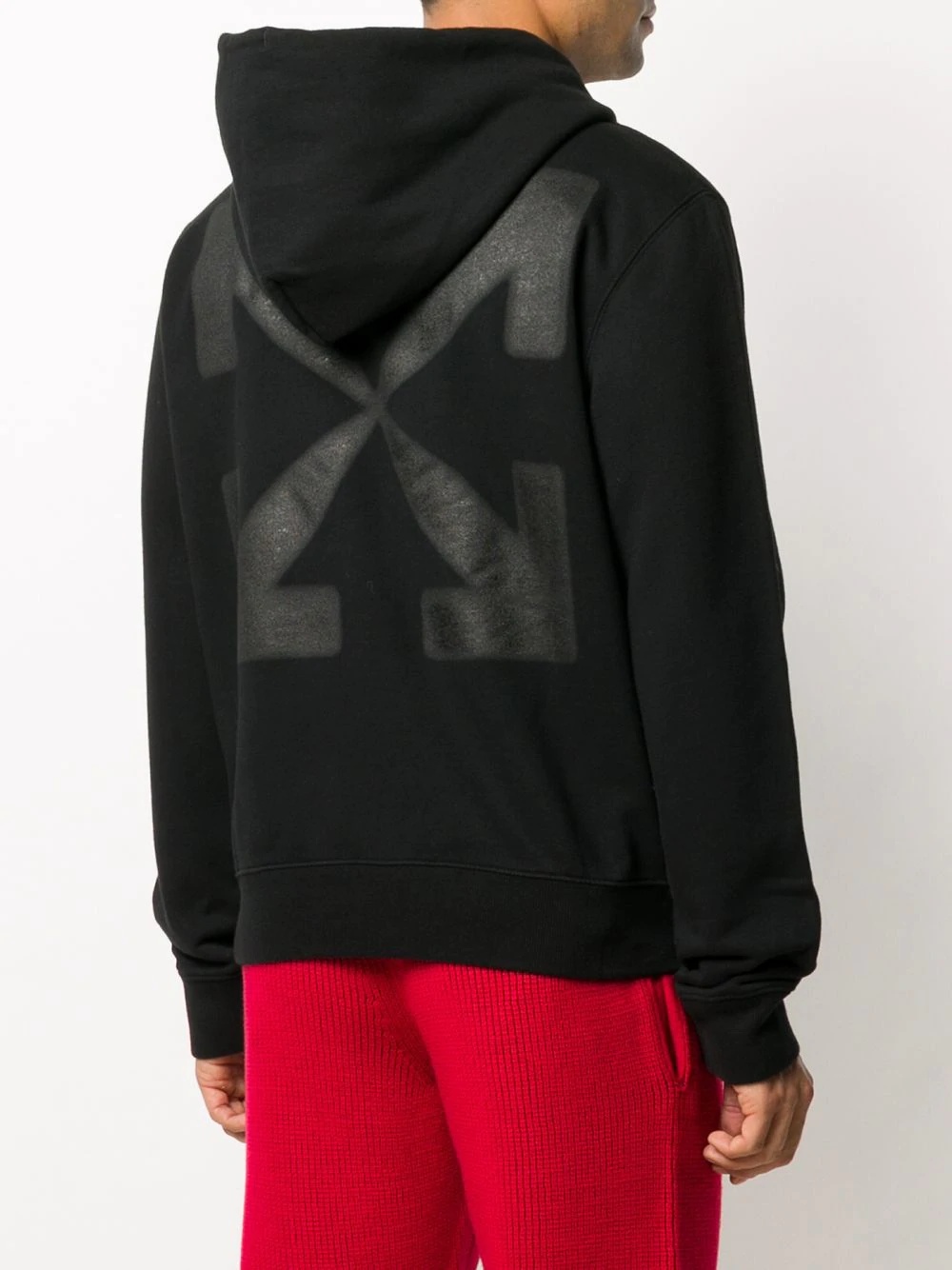 Blurred Monalisa slim-fit hoodie - 4