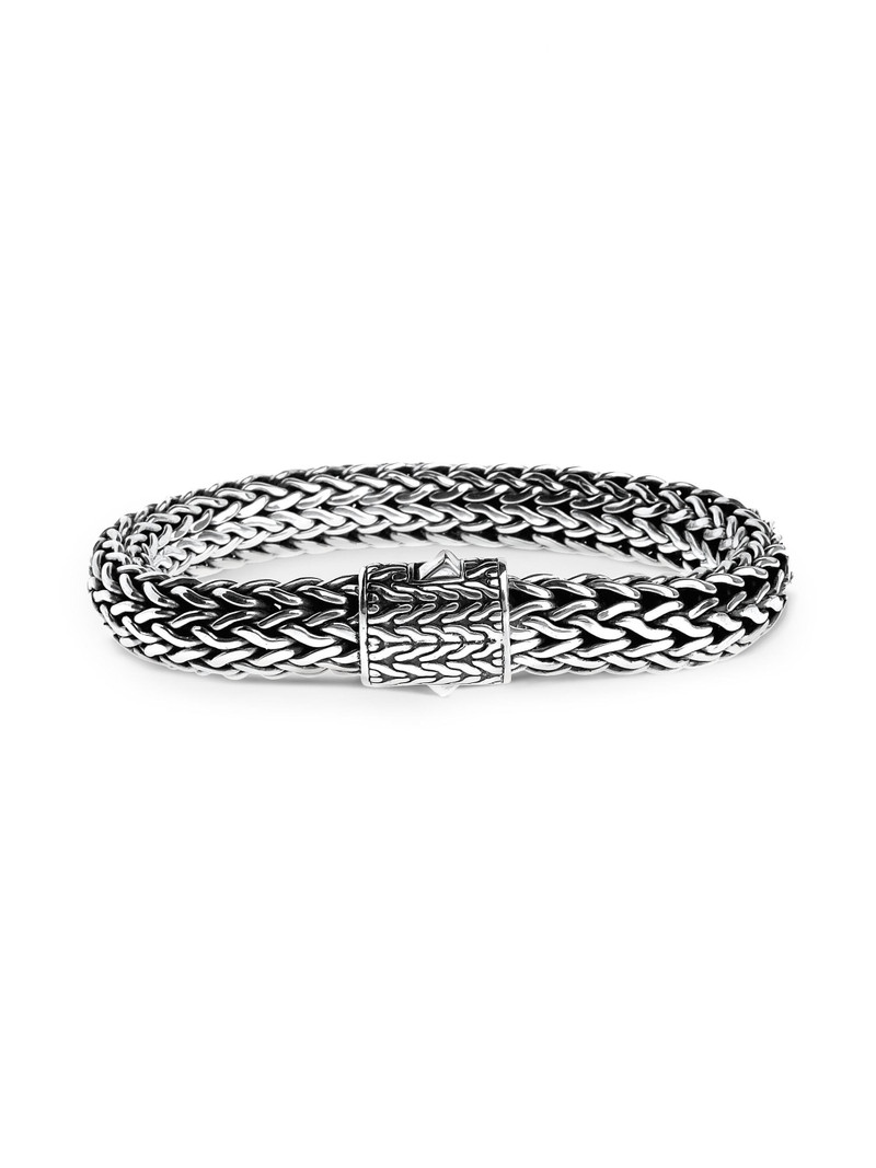 Women's Classic Chain Sterling Silver Bracelet - Silver 1