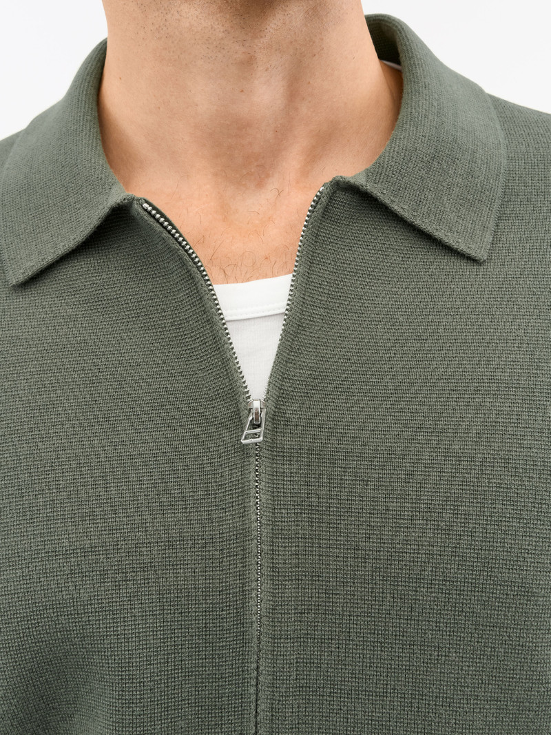 Celyn Wool Blend Zip-up Cardigan 4