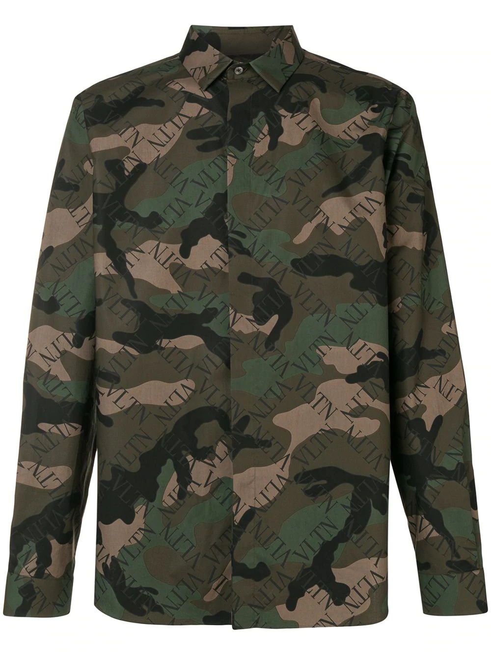 VLTN grid camouflage shirt - 1