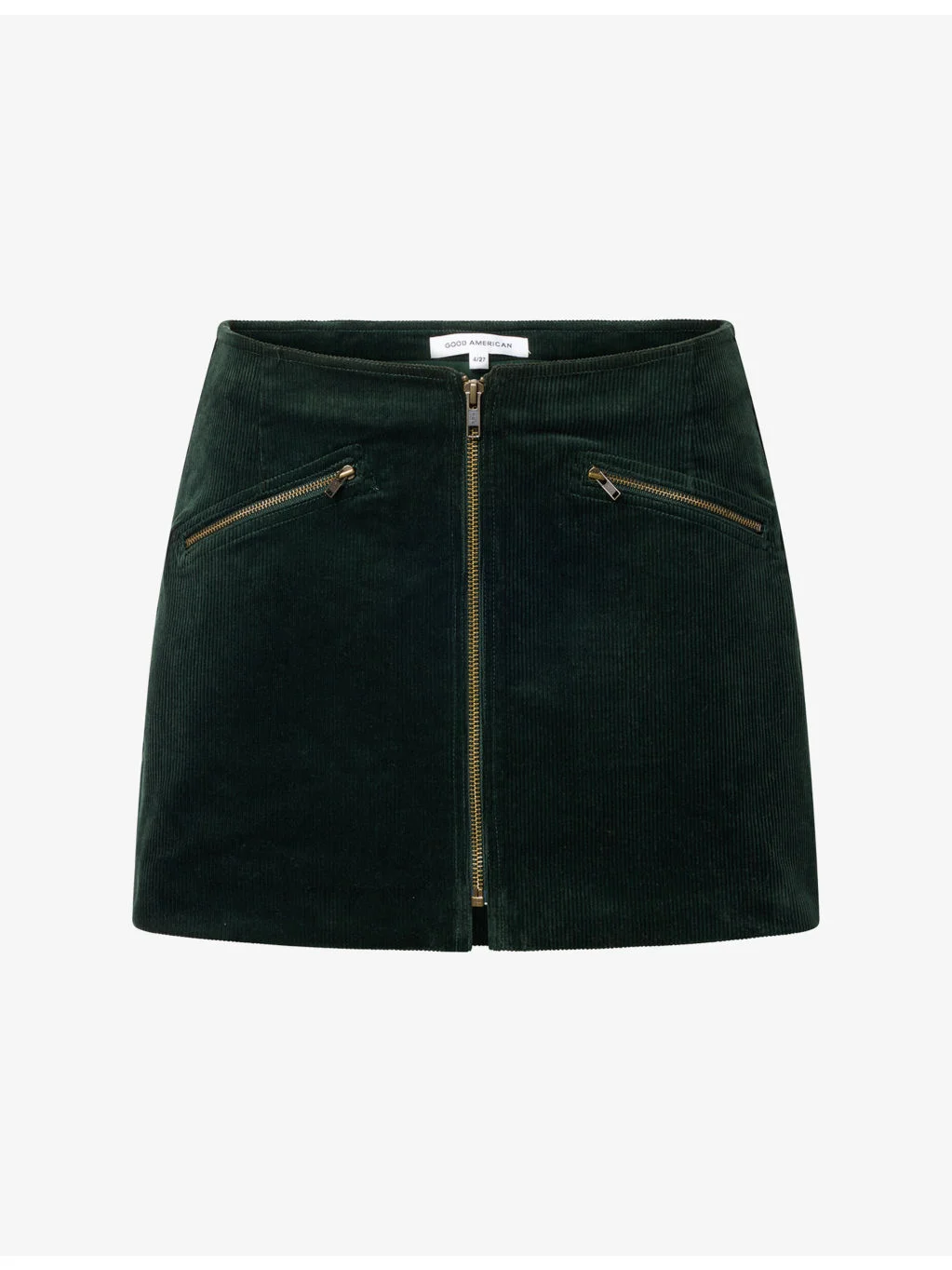 Zip-Pocket Cotton-Corduroy Mini Skirt - 1