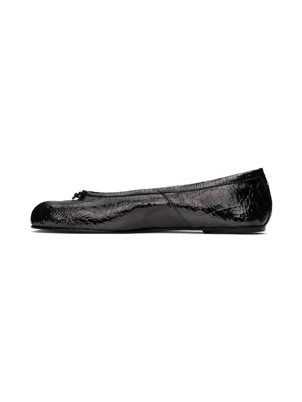 Gunmetal Tabi Broken Mirror Ballerina Flats - 3