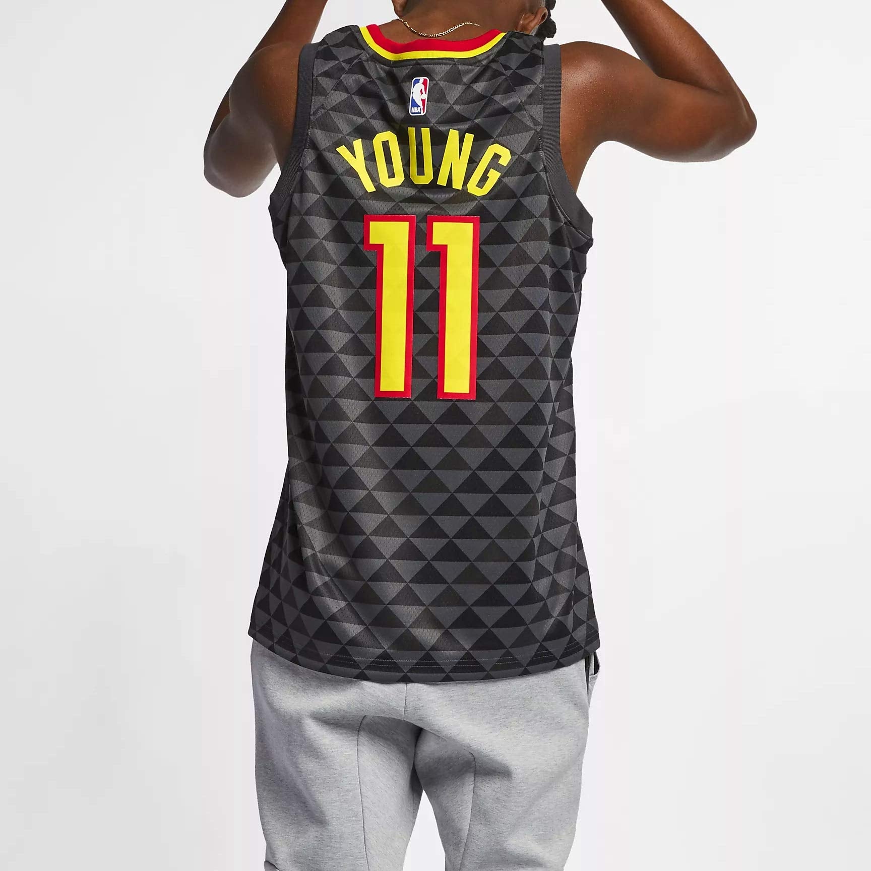 Nike NBA Large Atlanta Hawks Basketball Jersey/Vest Black 864457-017 - 4