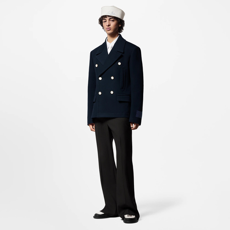 Louis Vuitton Cotton-Blend Pea Coat outlook