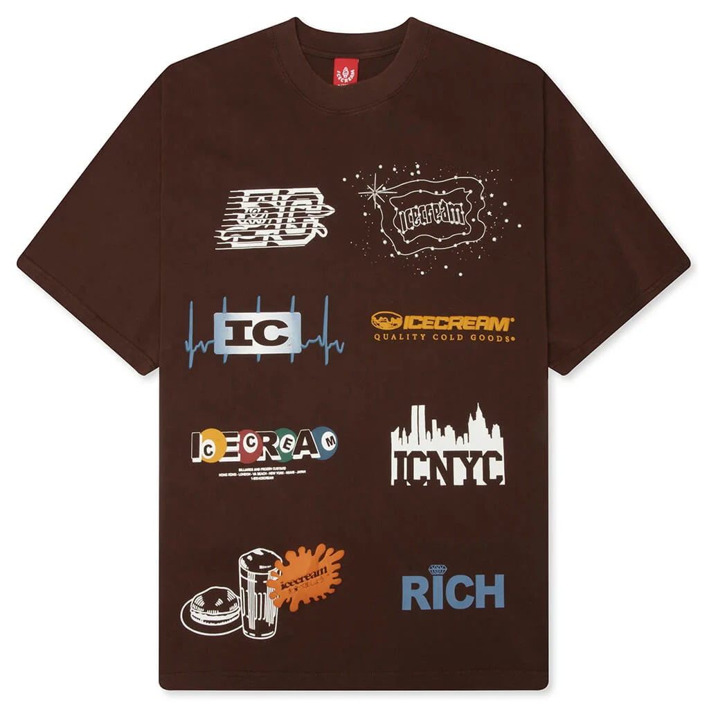 RICH S/S KNIT TEE - CHESTNUT - 1