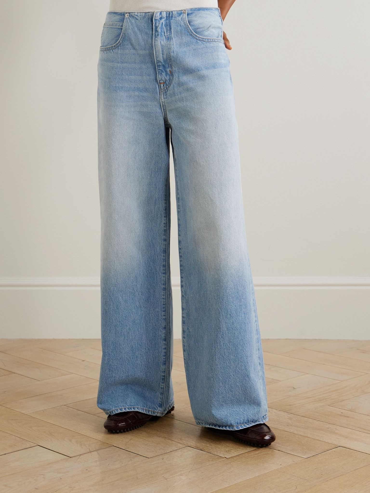 Naomi high-rise wide-leg jeans Mid denim - 3