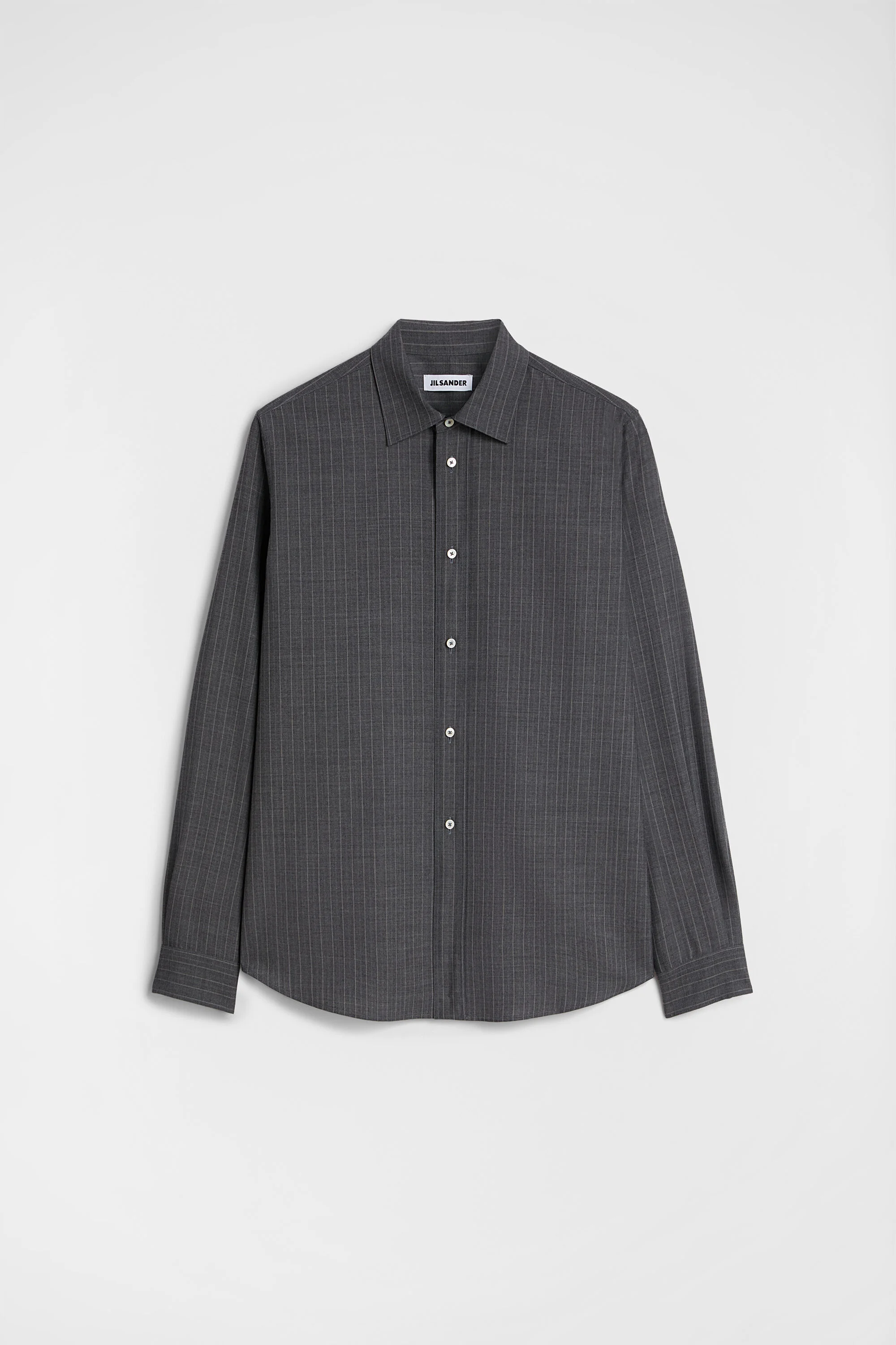 Wool Pinstripe Shirt - 1