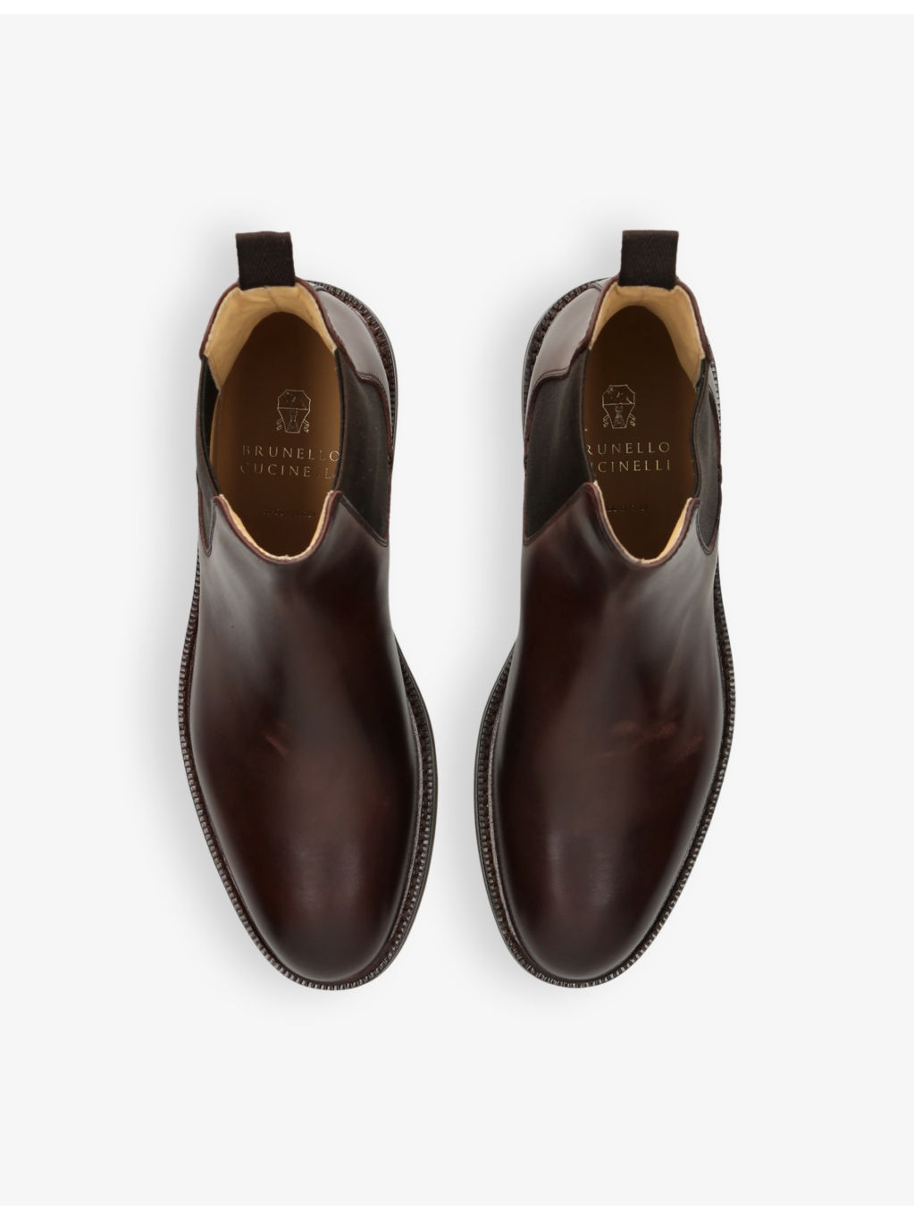 Contrast-stitch leather Chelsea boots - 2