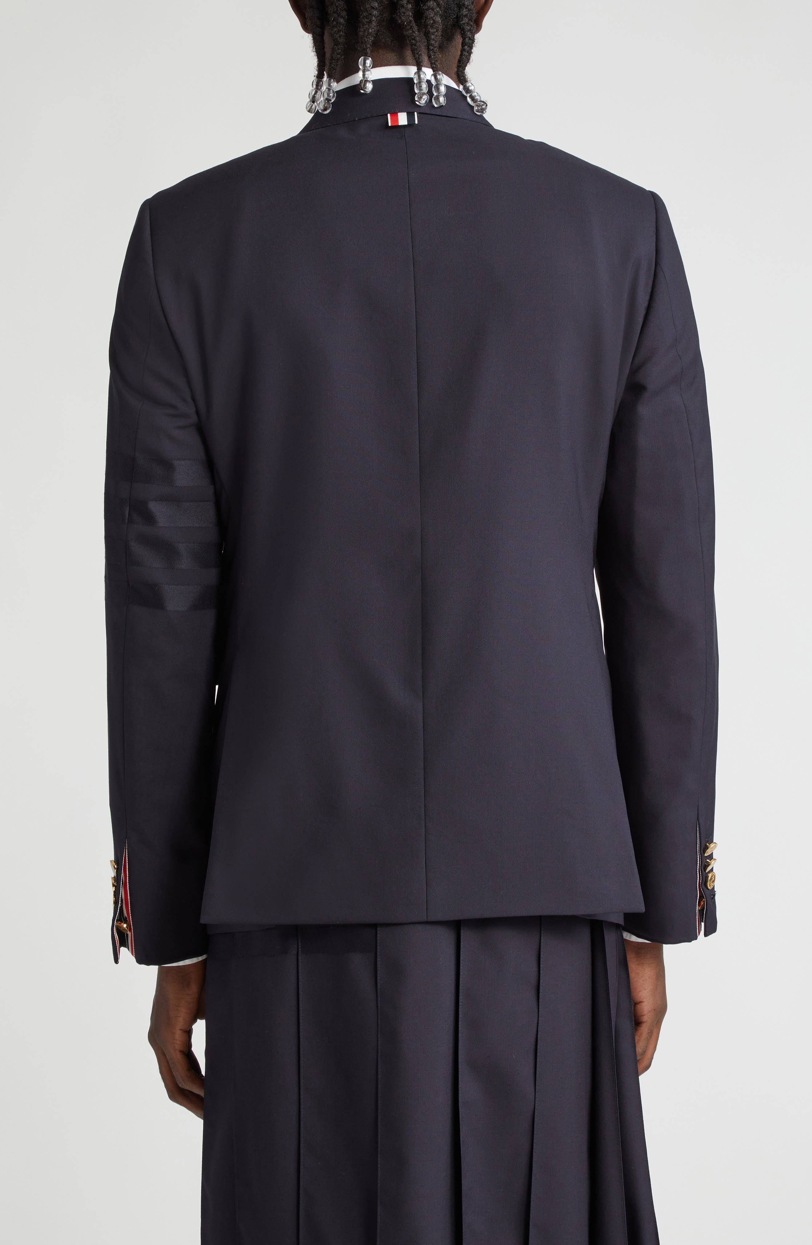 4 Bar Mélange Wool Sport Coat - 3