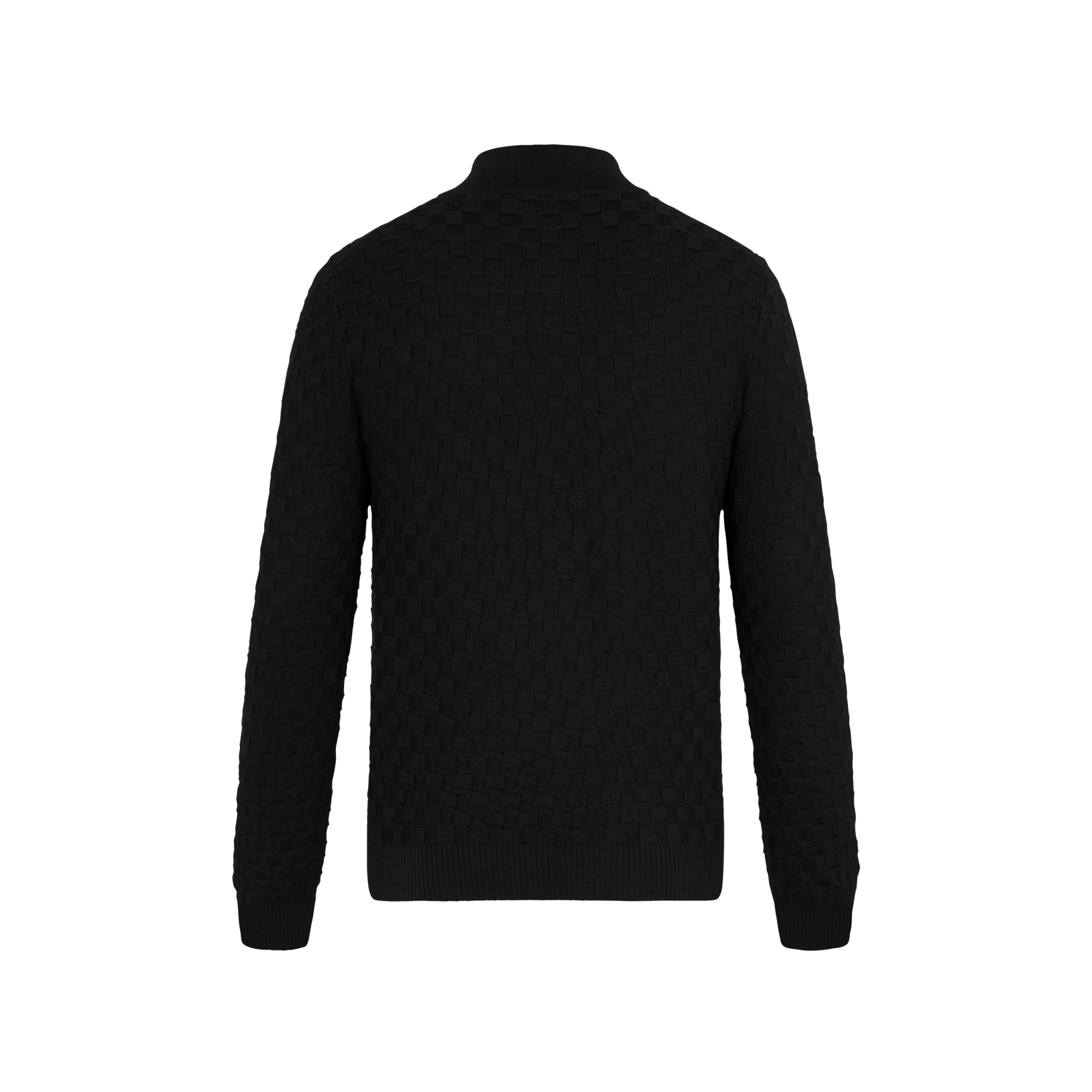 Damier Signature Zip-Through Cardigan - 3