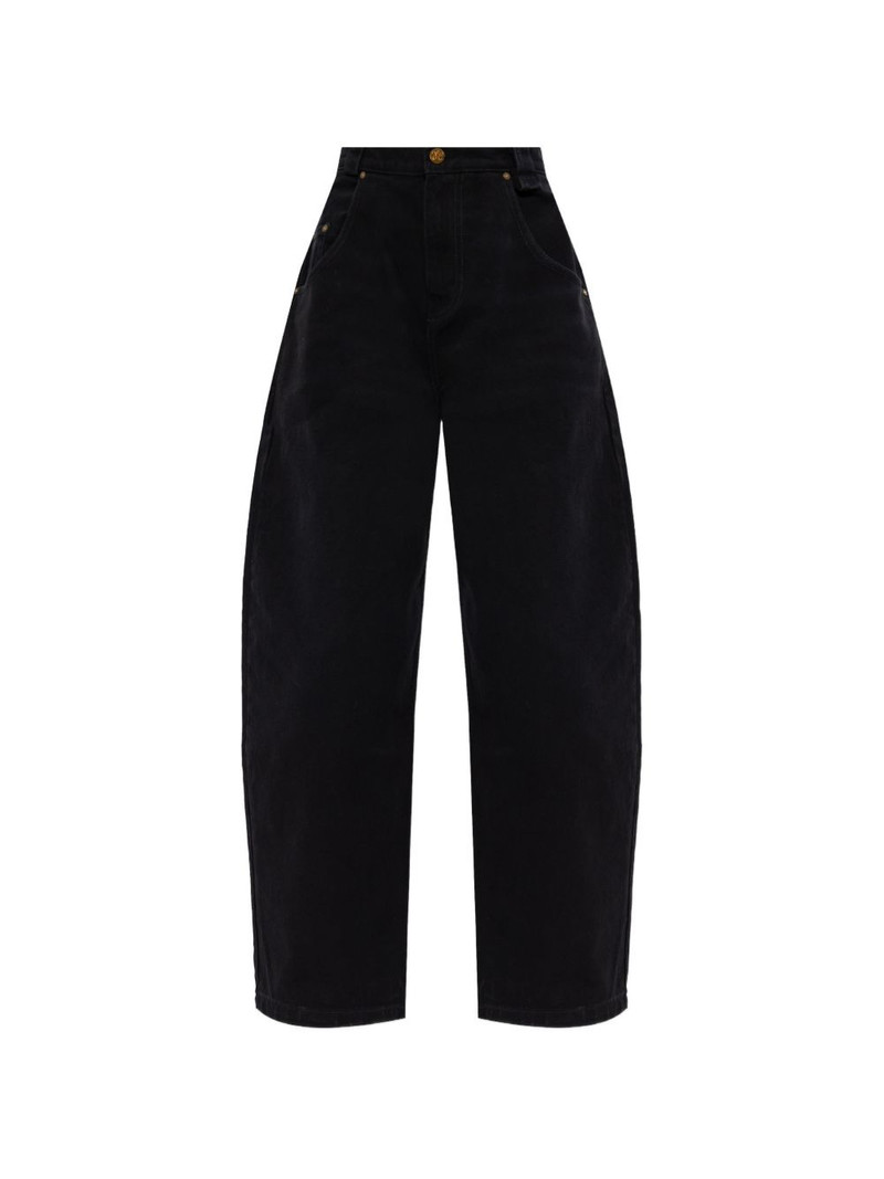 label denim trousers 1