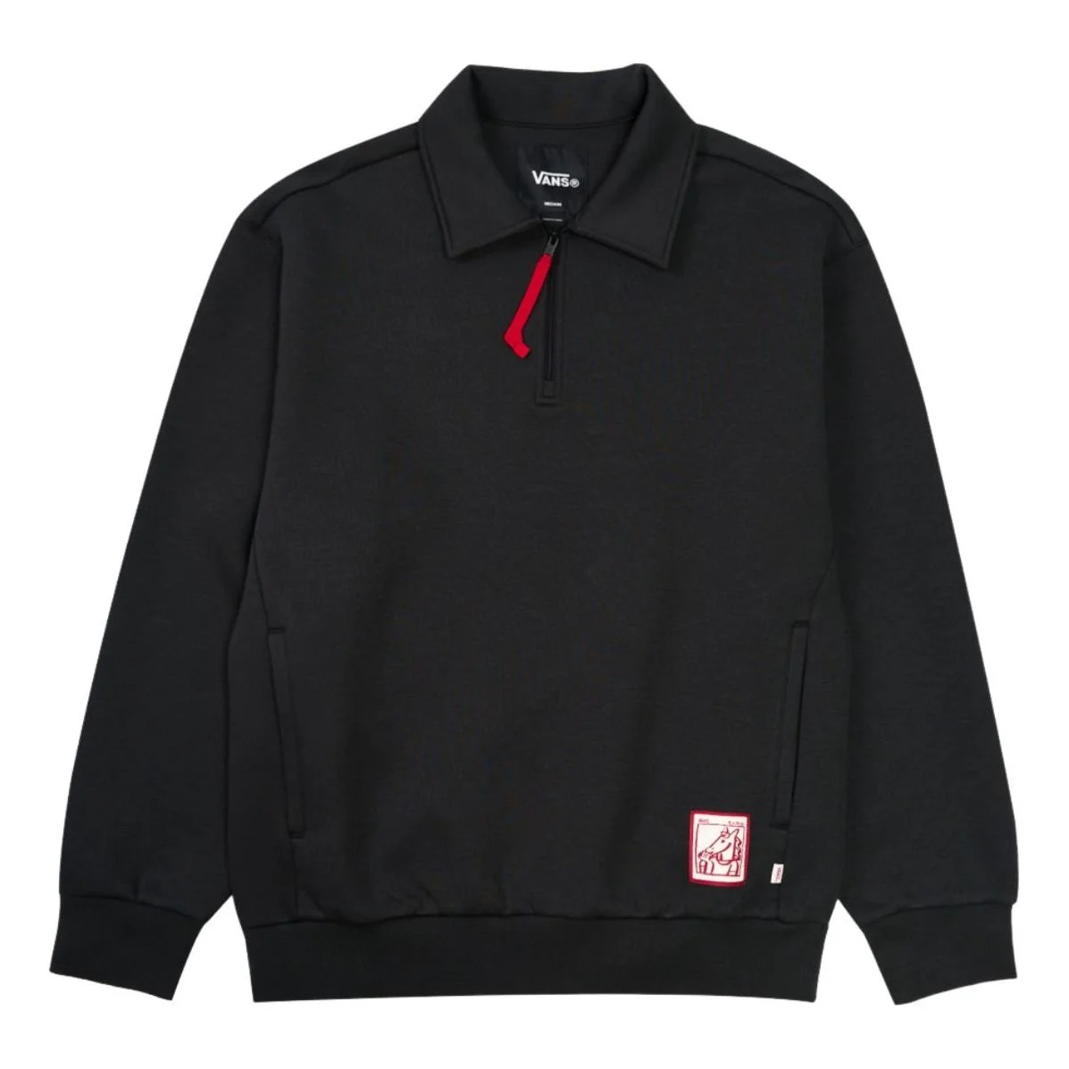 Vans x Bolin Polo Shirt 'Year of the Horse Black' VN000W59BLK - 1