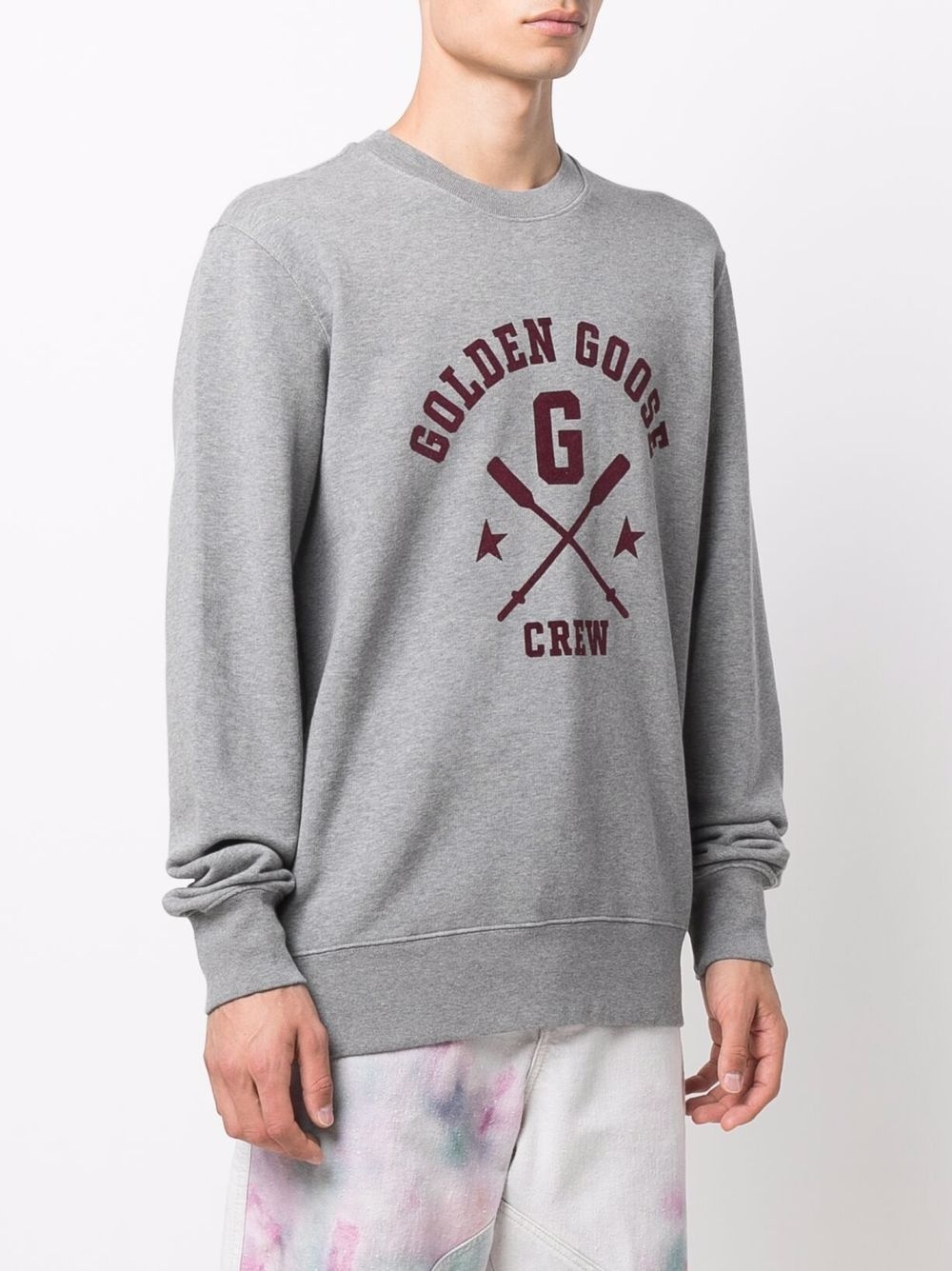 logo round neck sweatshirt - 3