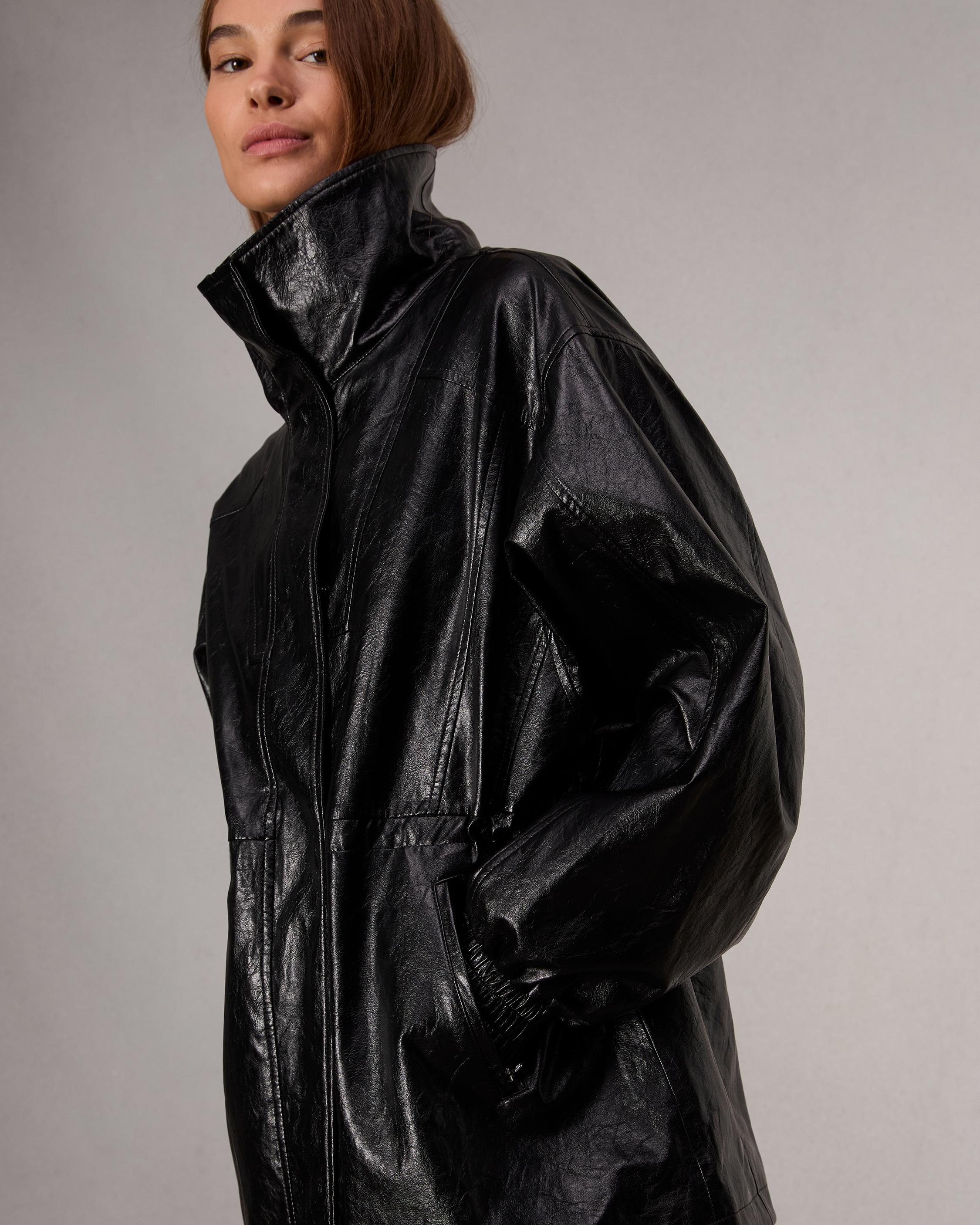 Monica Faux Leather Jacket - 6