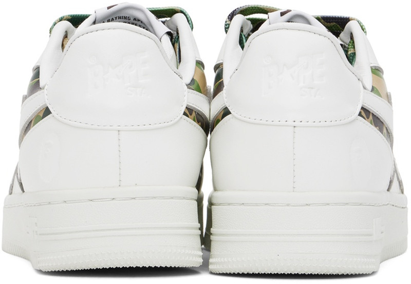 A BATHING APE® White Sta Icon ABC Camo Sneakers outlook