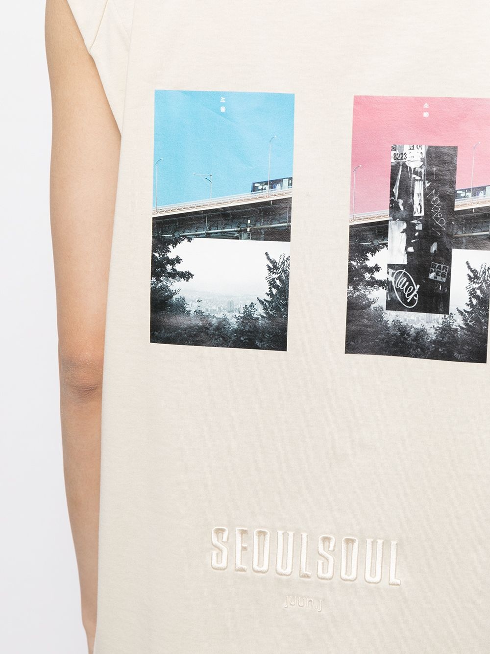 graphic-print vest - 5