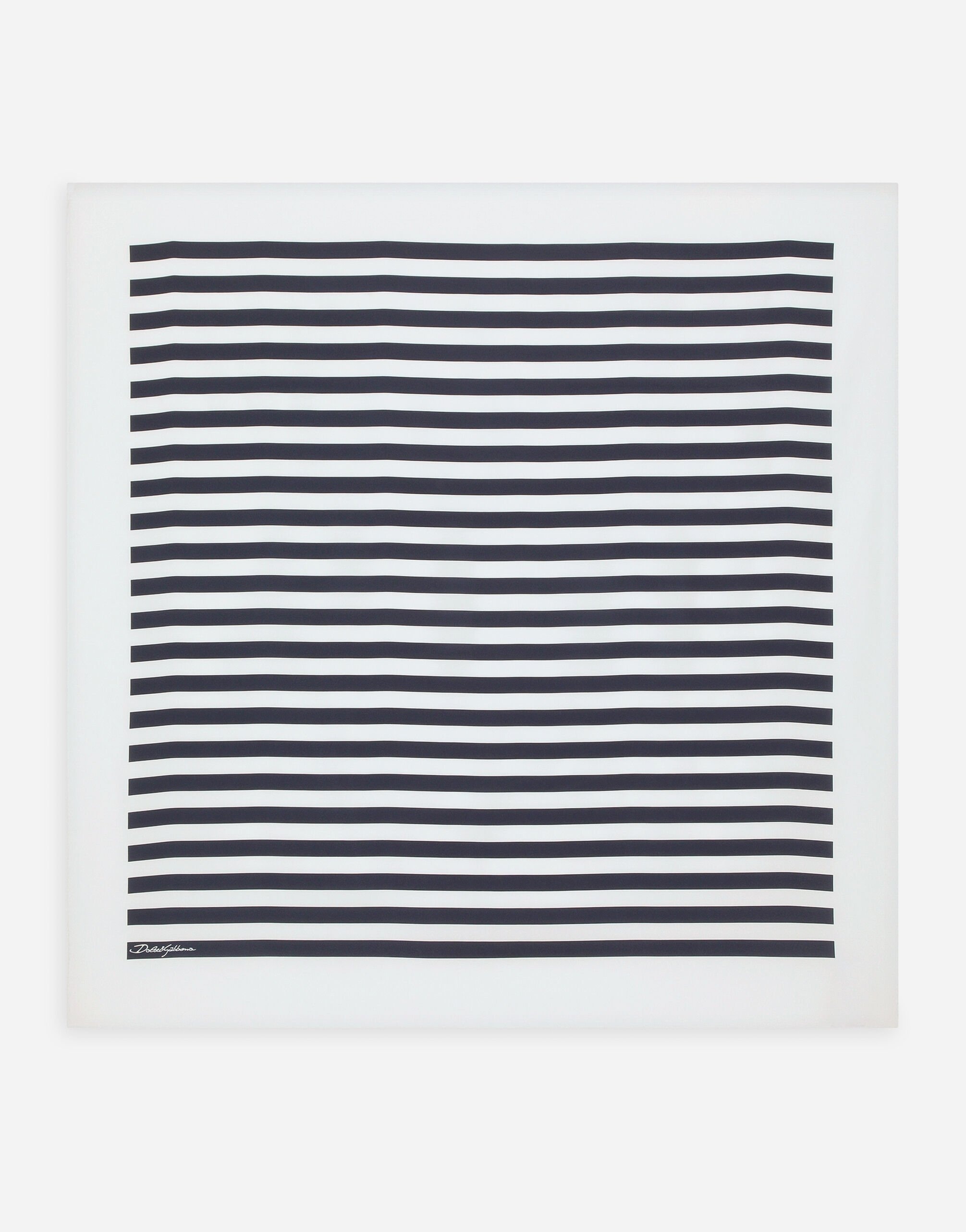 Marina-print silk scarf (90x90) - 1