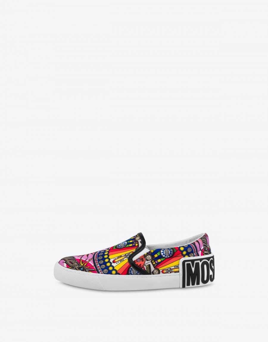 PINBALL PRINT SLIP ON SNEAKERS - 2
