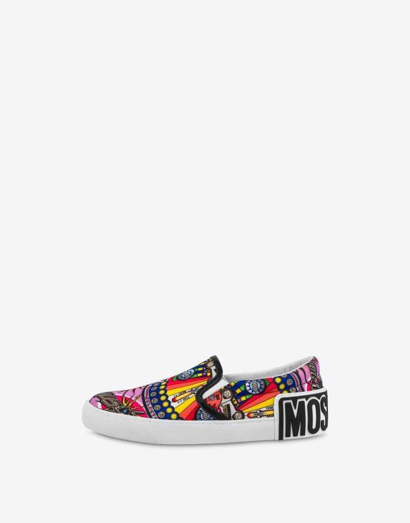 PINBALL PRINT SLIP ON SNEAKERS 2