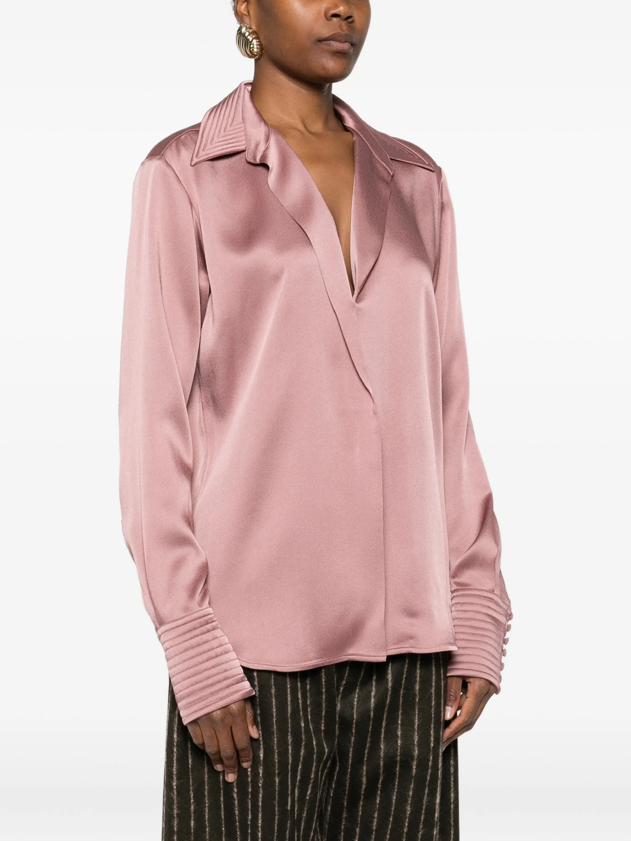 Dries Van Noten Satin Blouse - 5