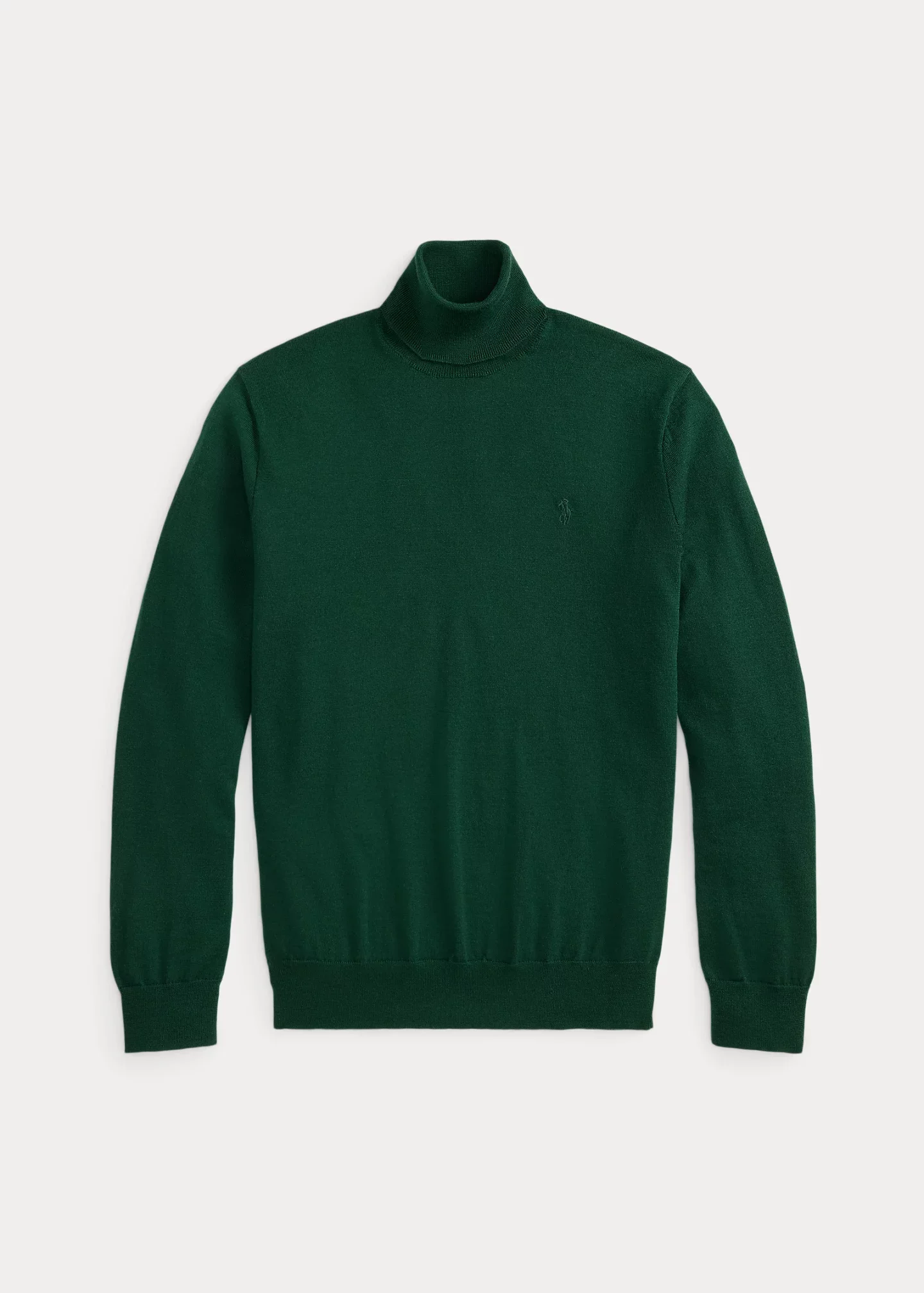 Washable Wool Turtleneck Sweater - 1