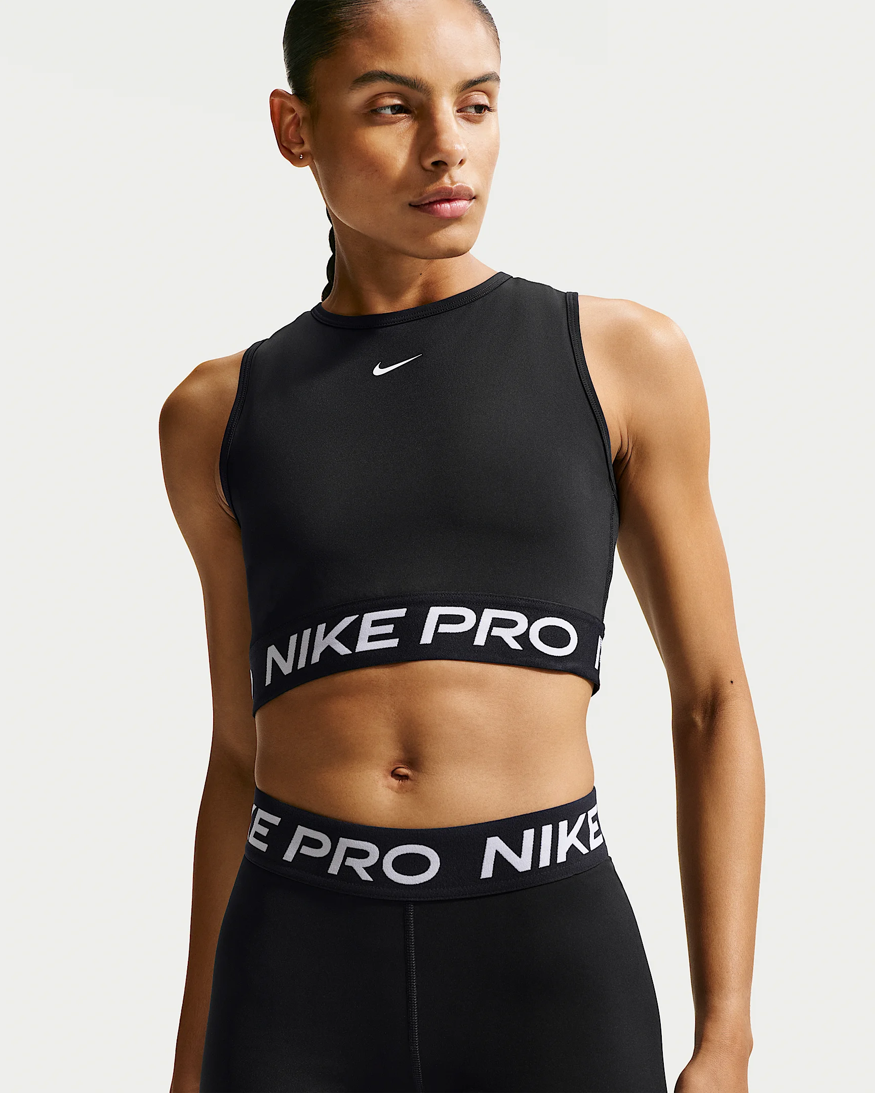 Nike Pro Women's Dri-FIT Cropped Tank Top - 1