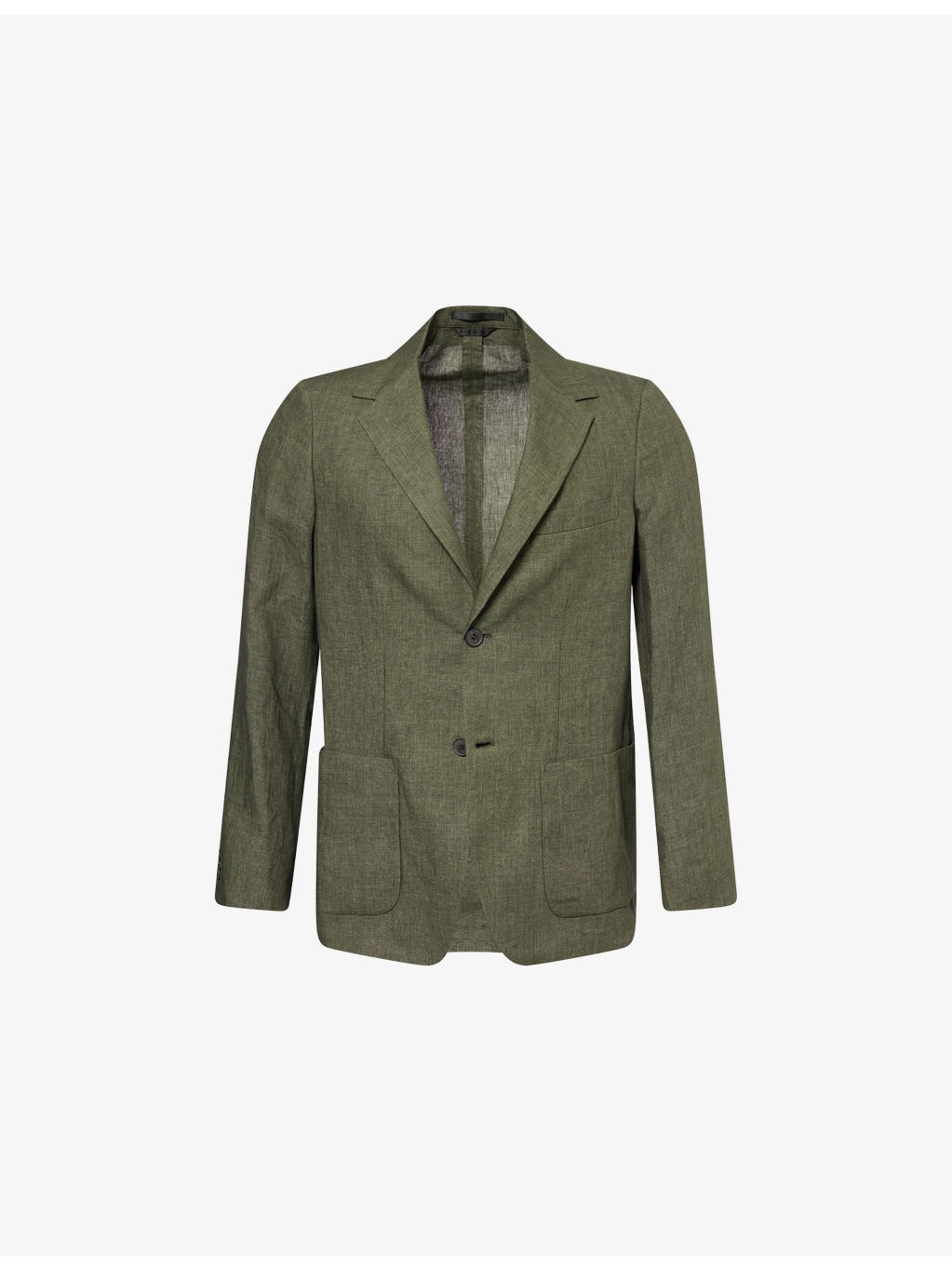 Notched-Lapel Regular-Fit Linen Blazer - 1