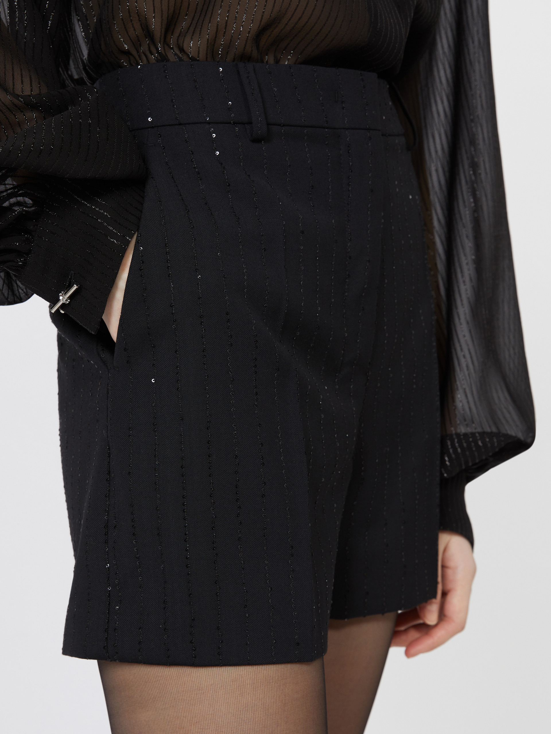 SIBERIA Wool twill shorts - 5