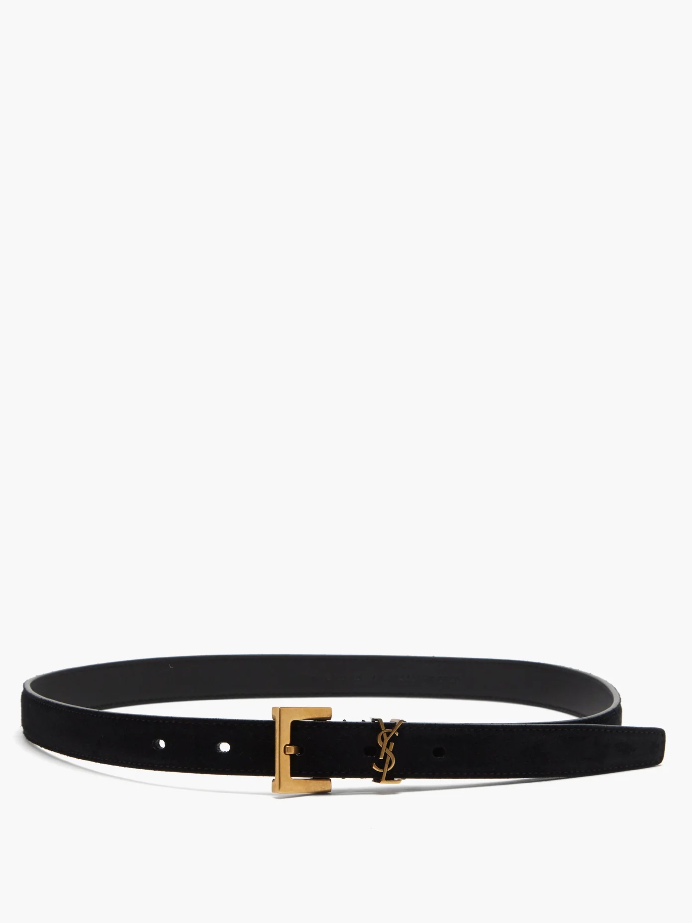 Monogram suede belt - 5