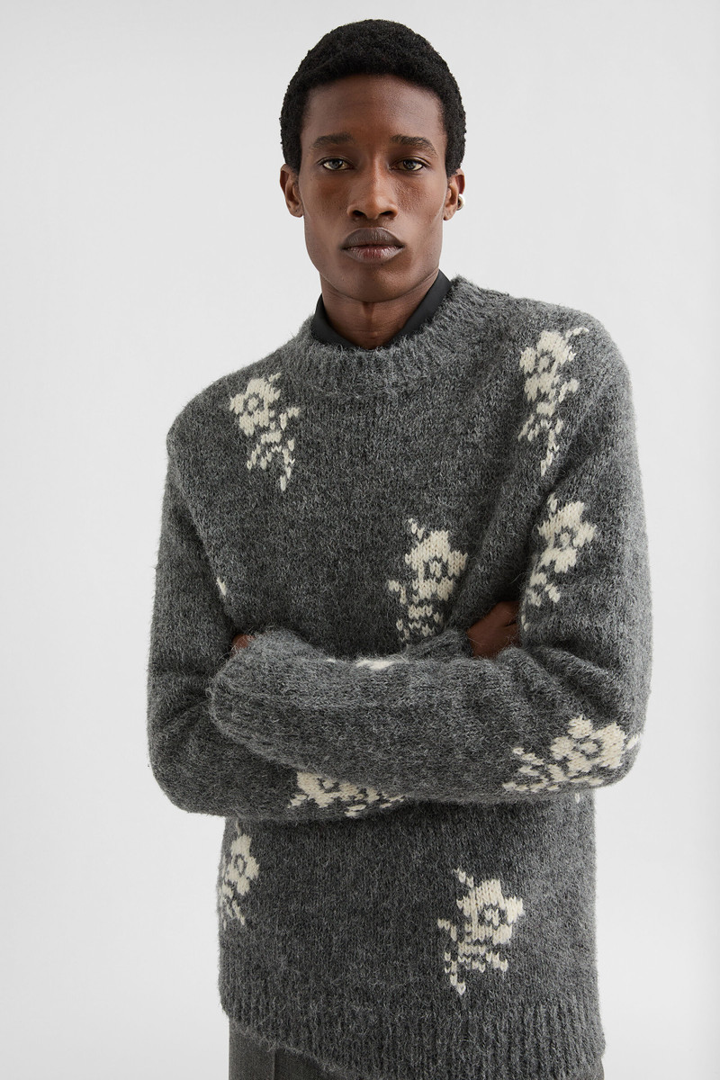 Wool Blend Crew-Neck Sweater 5