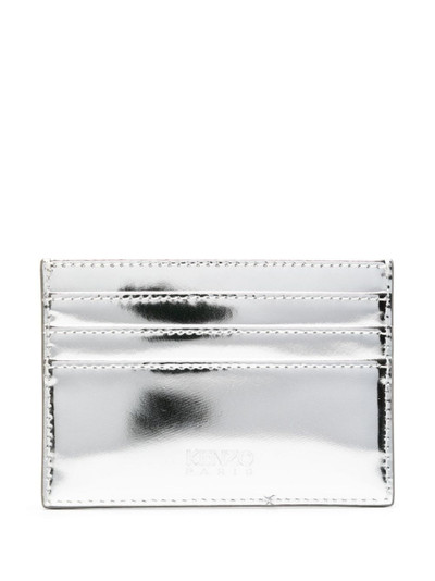 KENZO logo-appliquÃ© leather card holder outlook