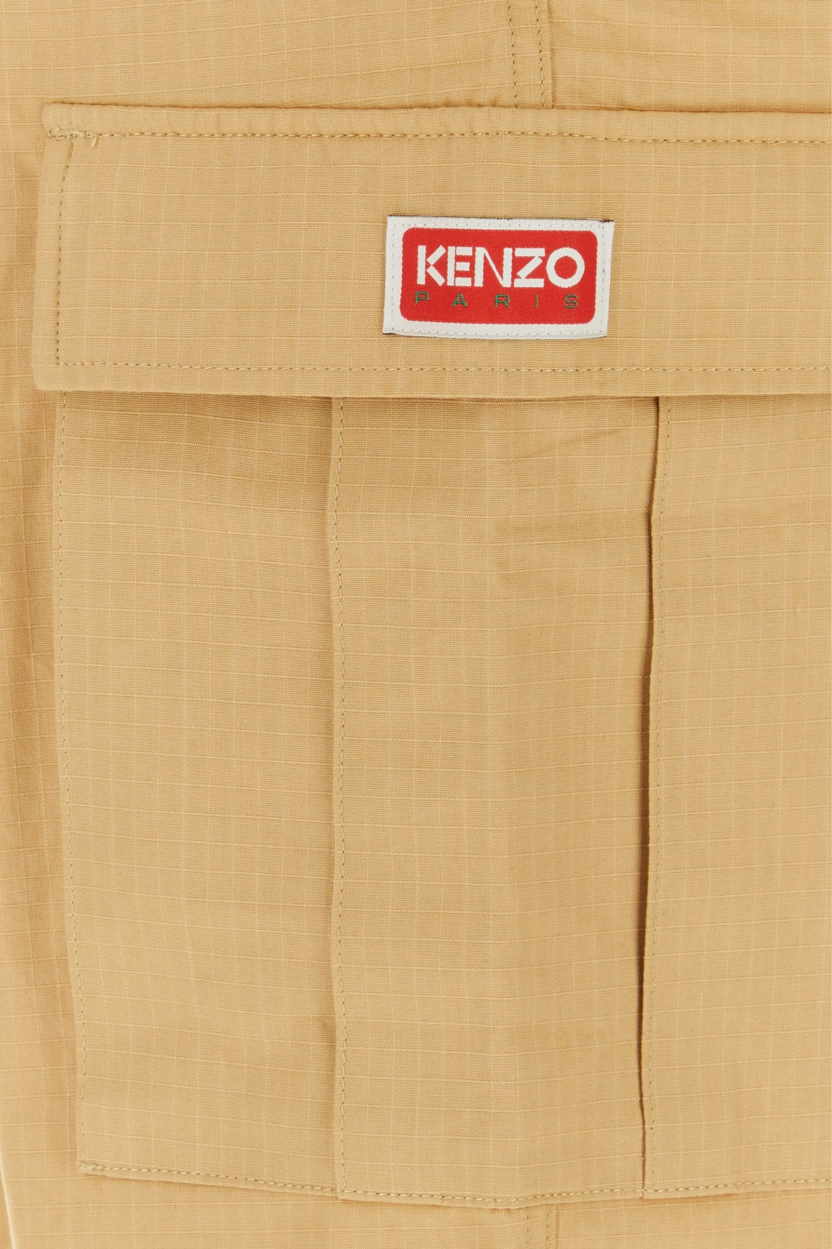 Beige cotton cargo pant - 3