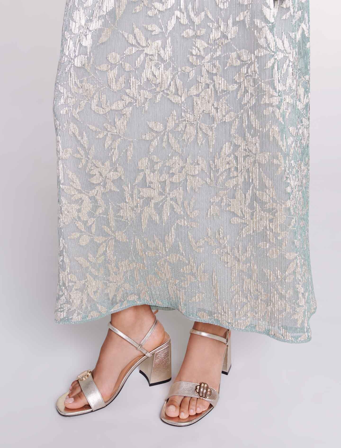 Maxi dress with cape - 9