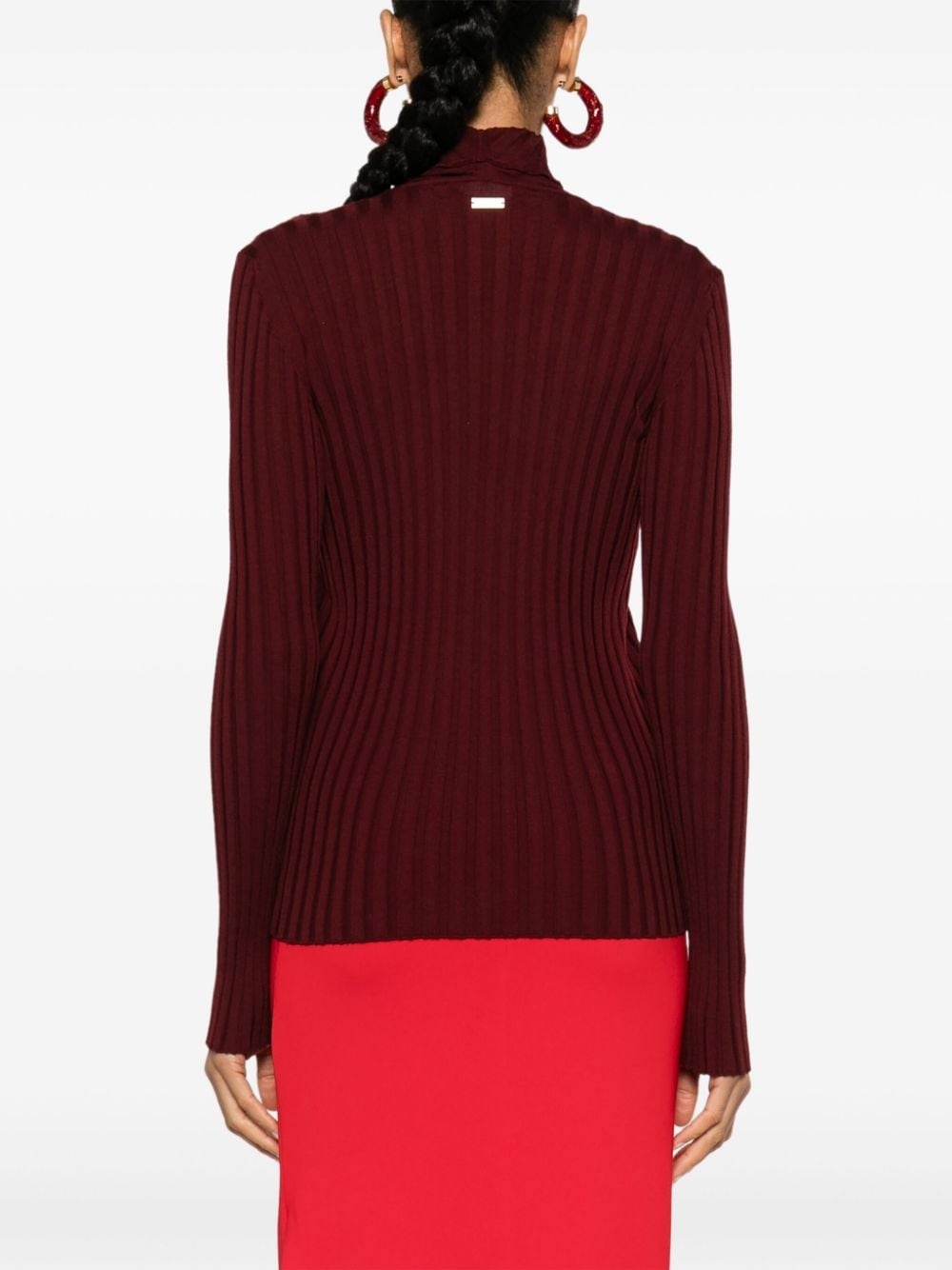 layered turtleneck sweater - 4