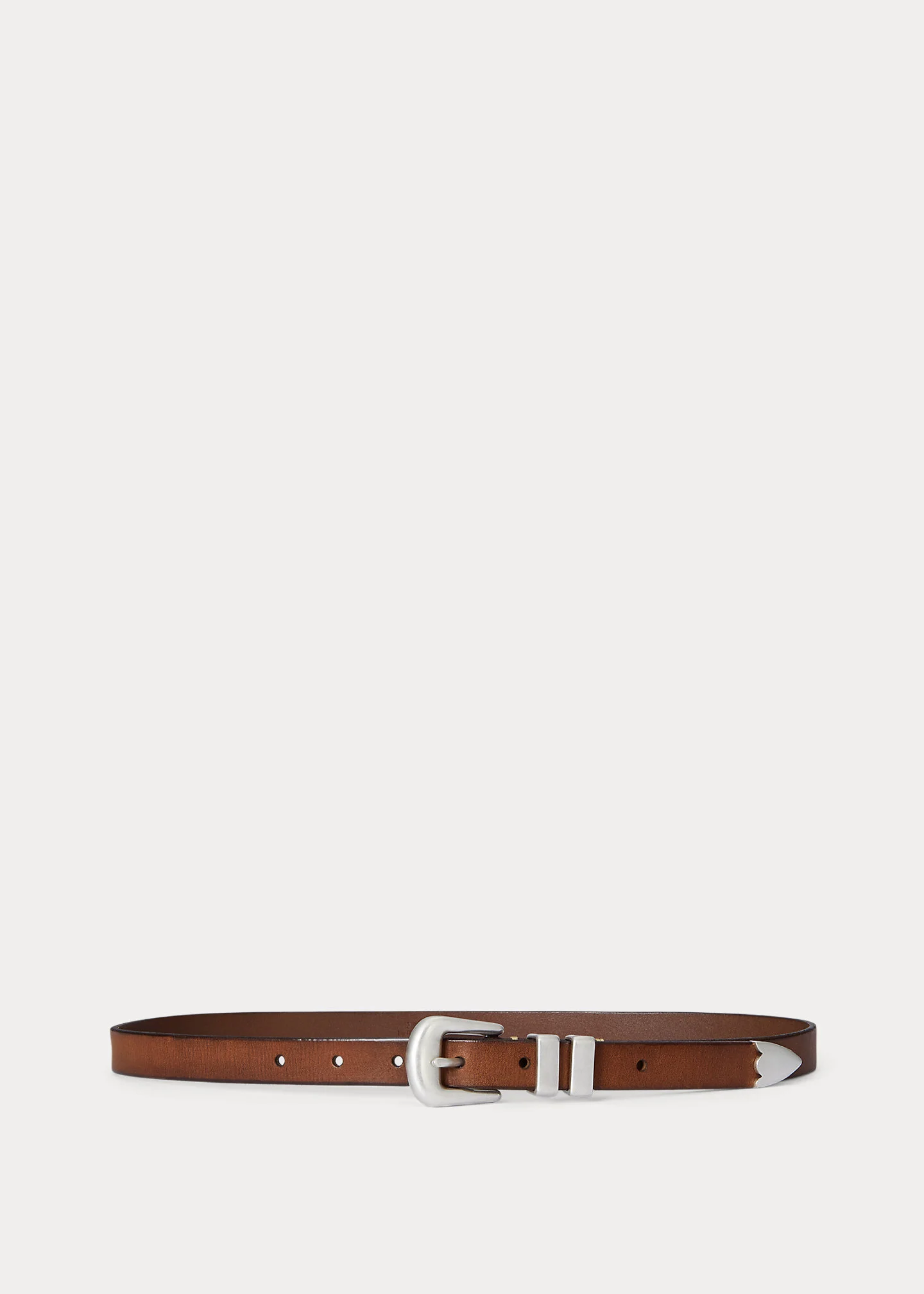 Western Distressed Leather Belt - 1