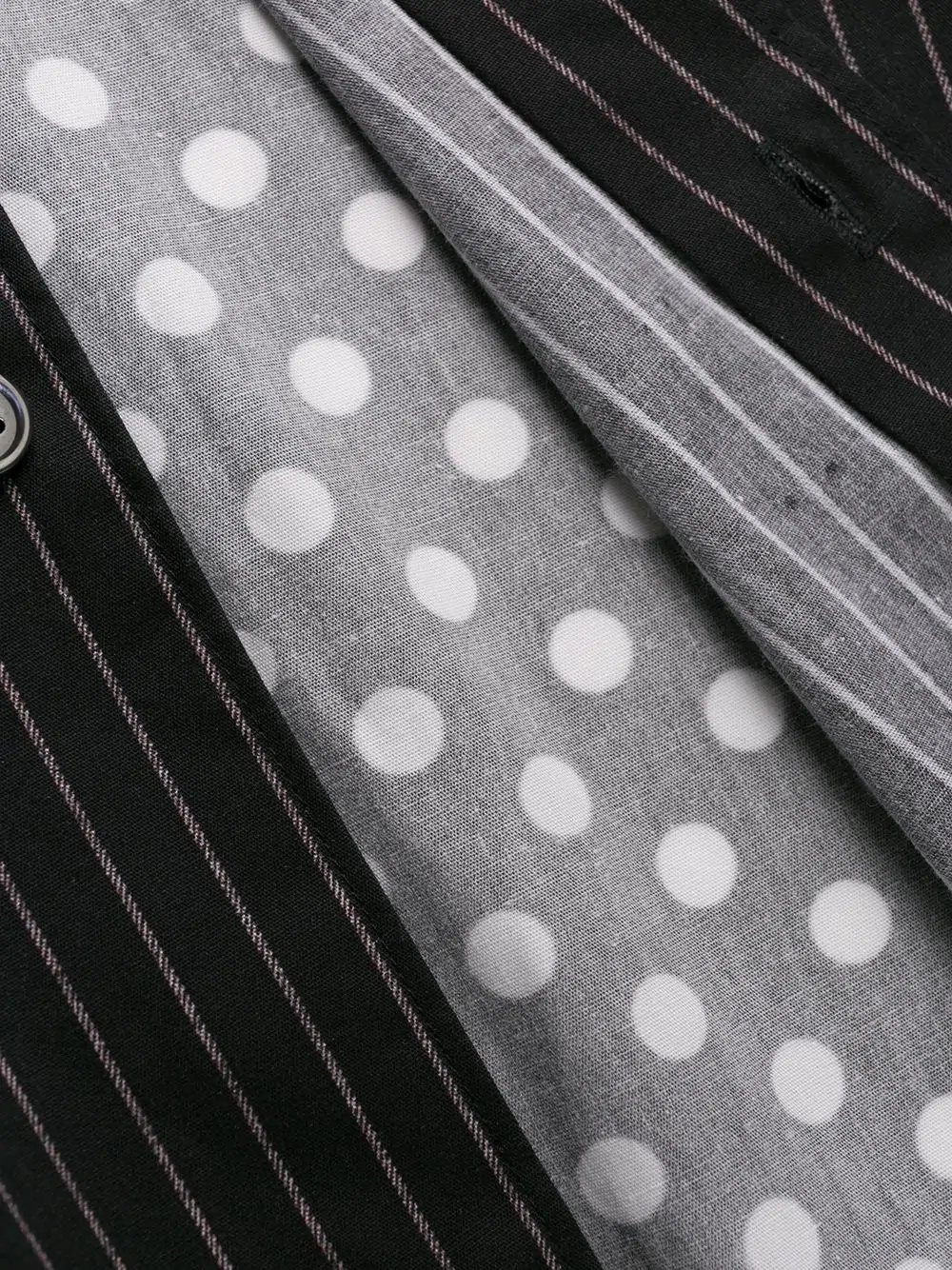 cdg pinstripe button up shirt - 6