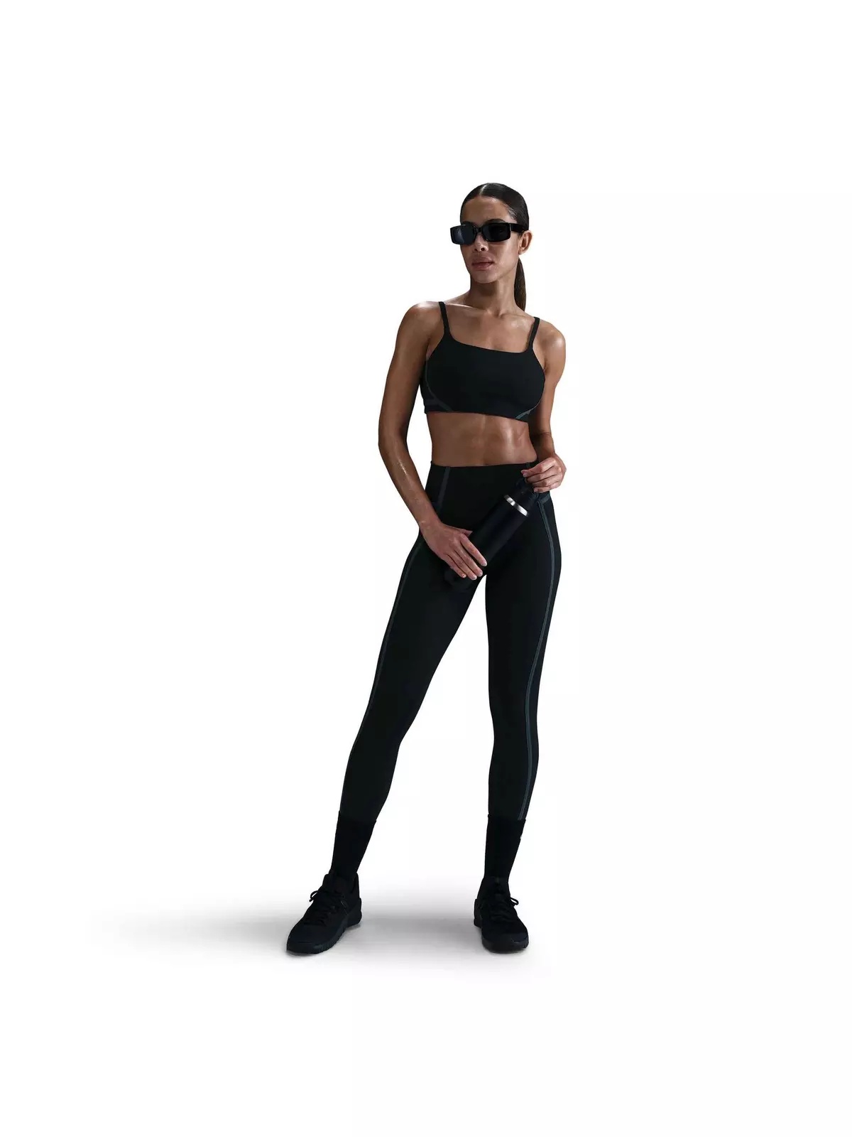 Women's One Light-Support Lightly Lined Sports Bra-Black - 4