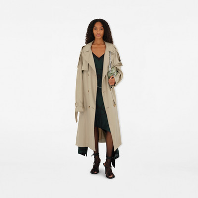 Burberry Long Silk Trench Coat outlook