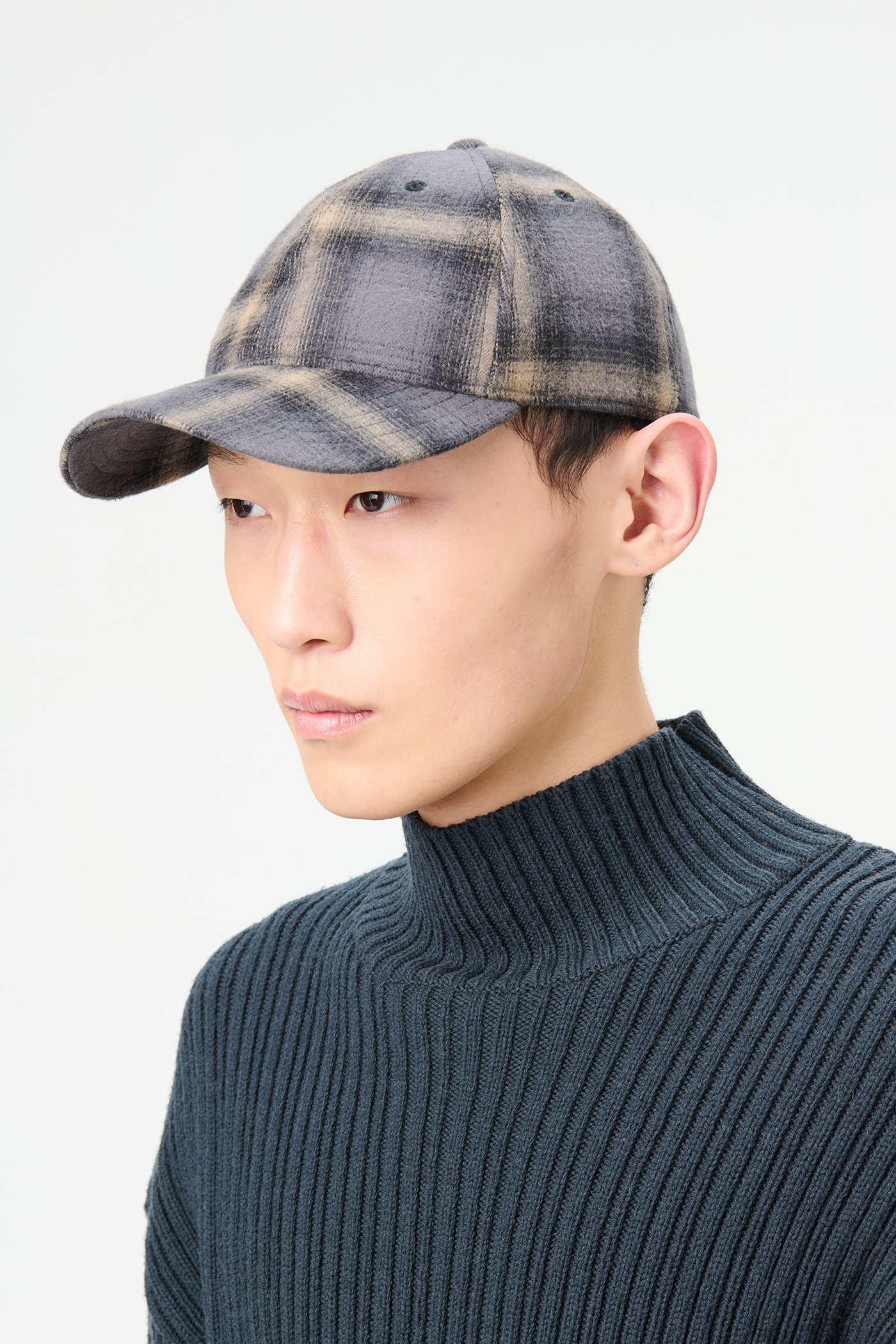 Ballcap Oyster Check Hairy Flannel - 4