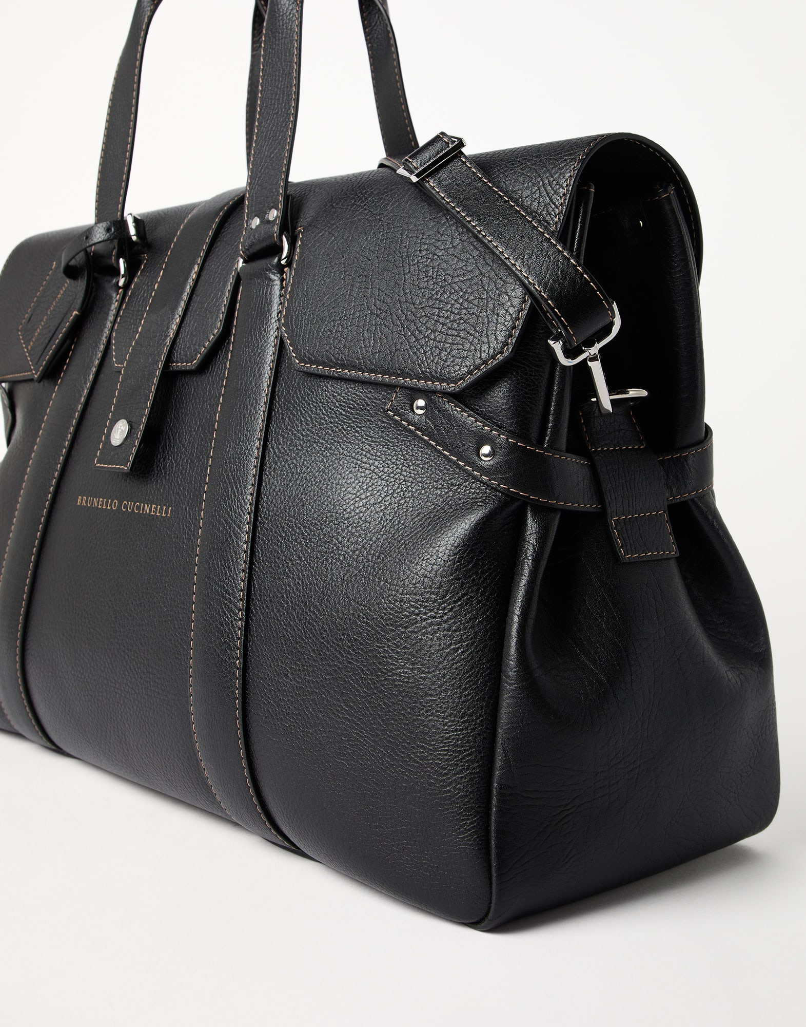 Grained calfskin Country Weekender bag - 3