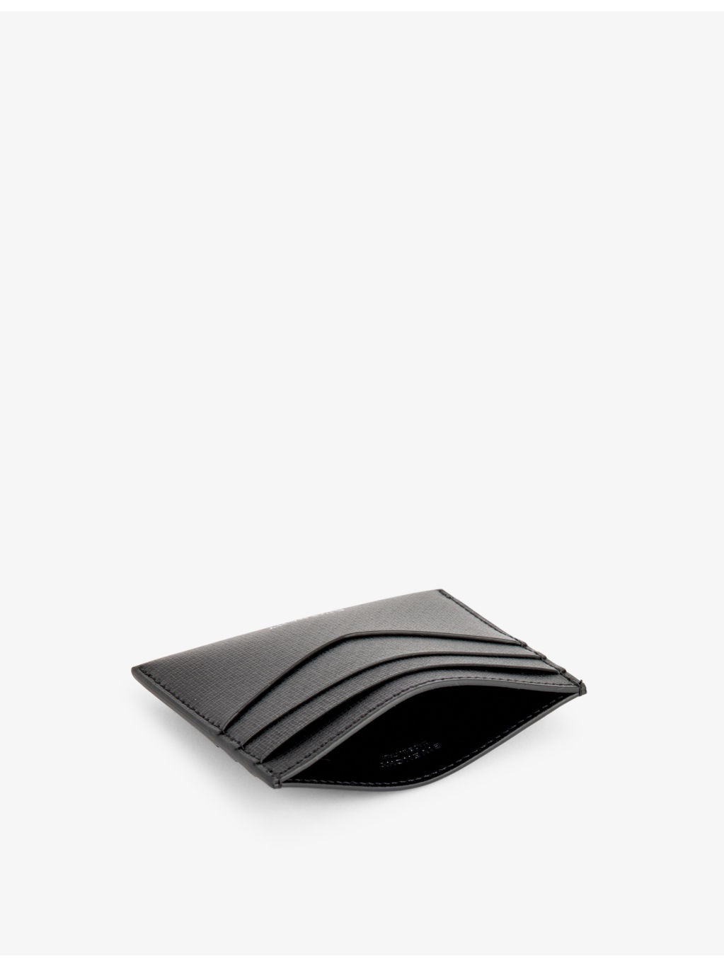 Foiled-branding leather card holder - 4