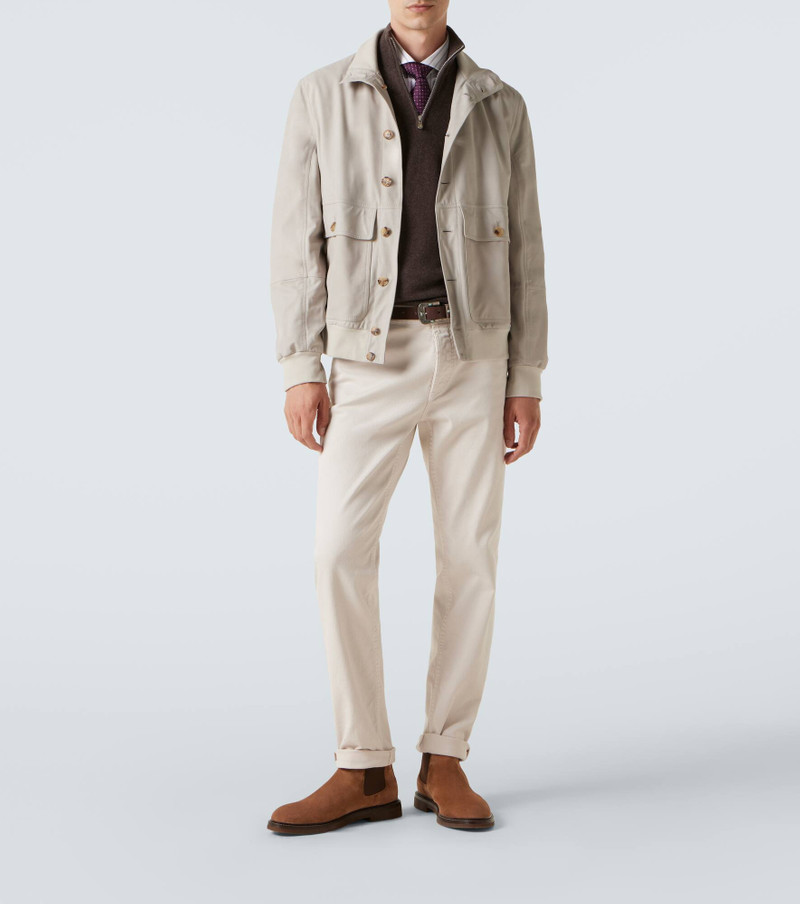 Brunello Cucinelli Leather blouson outlook
