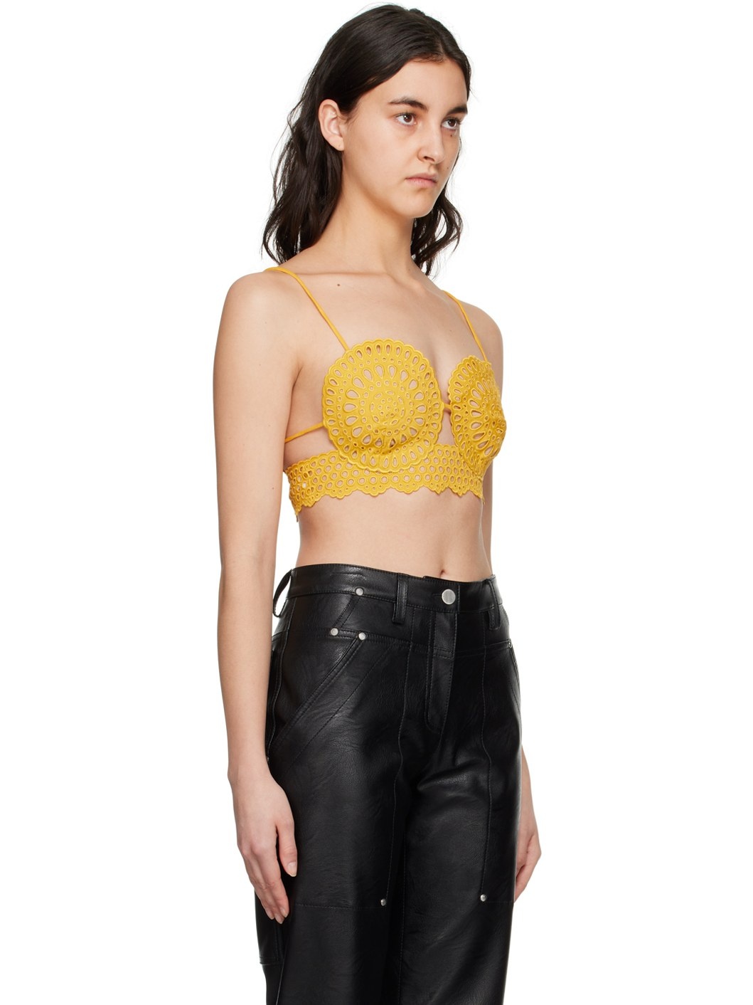 Yellow Scalloped Camisole - 2