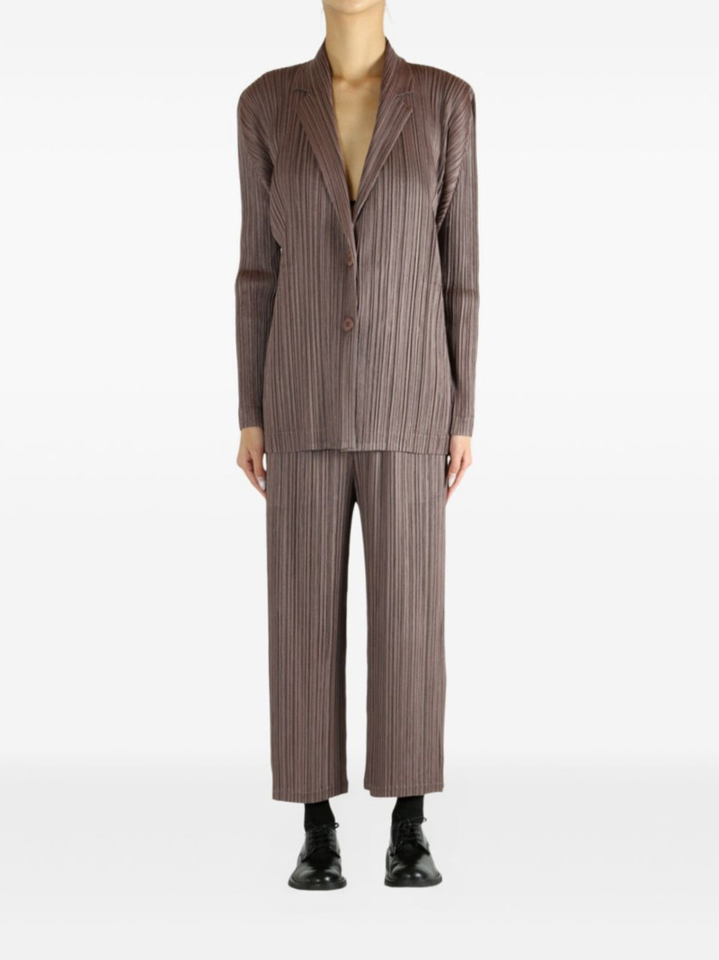 Pleats Please Issey Miyake Buttoned pleated jacket outlook