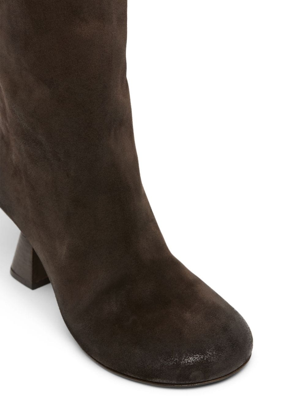 knee-high suede boots - 4