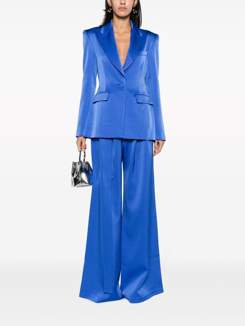 ALEX PERRY single-breasted satin blazer outlook