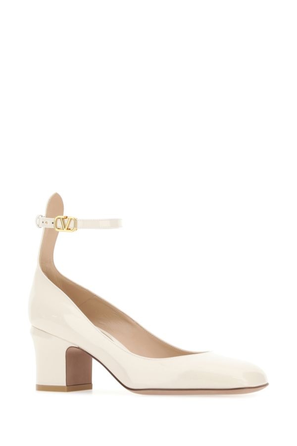 Valentino Garavani Woman Ivory Leather Tan-Go Pumps - 2