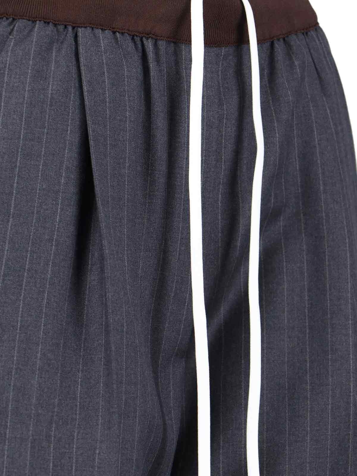 VIRGIN WOOL LOGO PANTS - 5