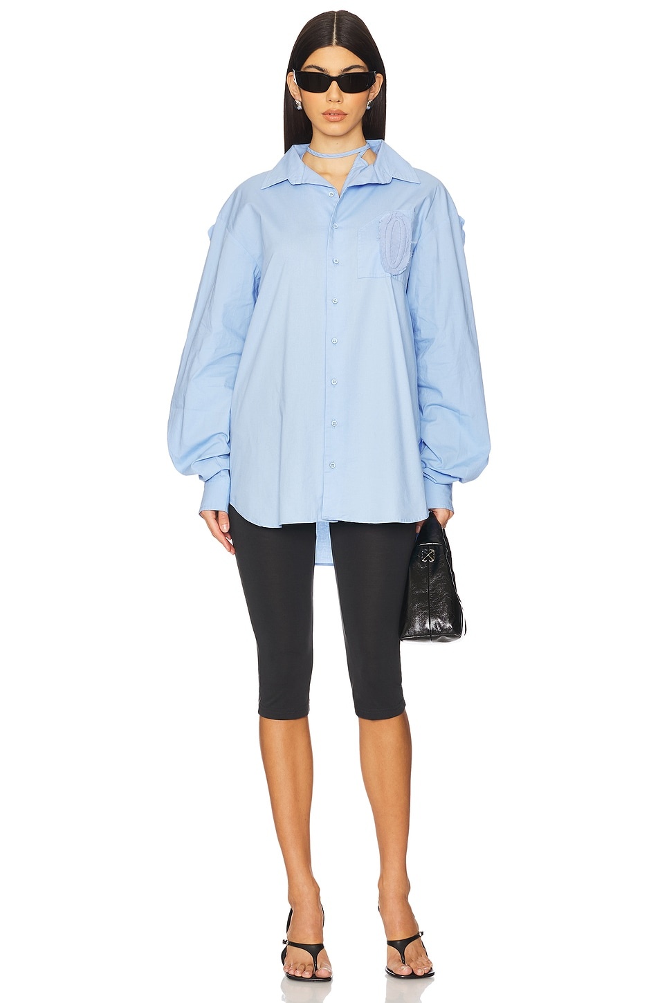 Distressed Oversized Shirt - 5